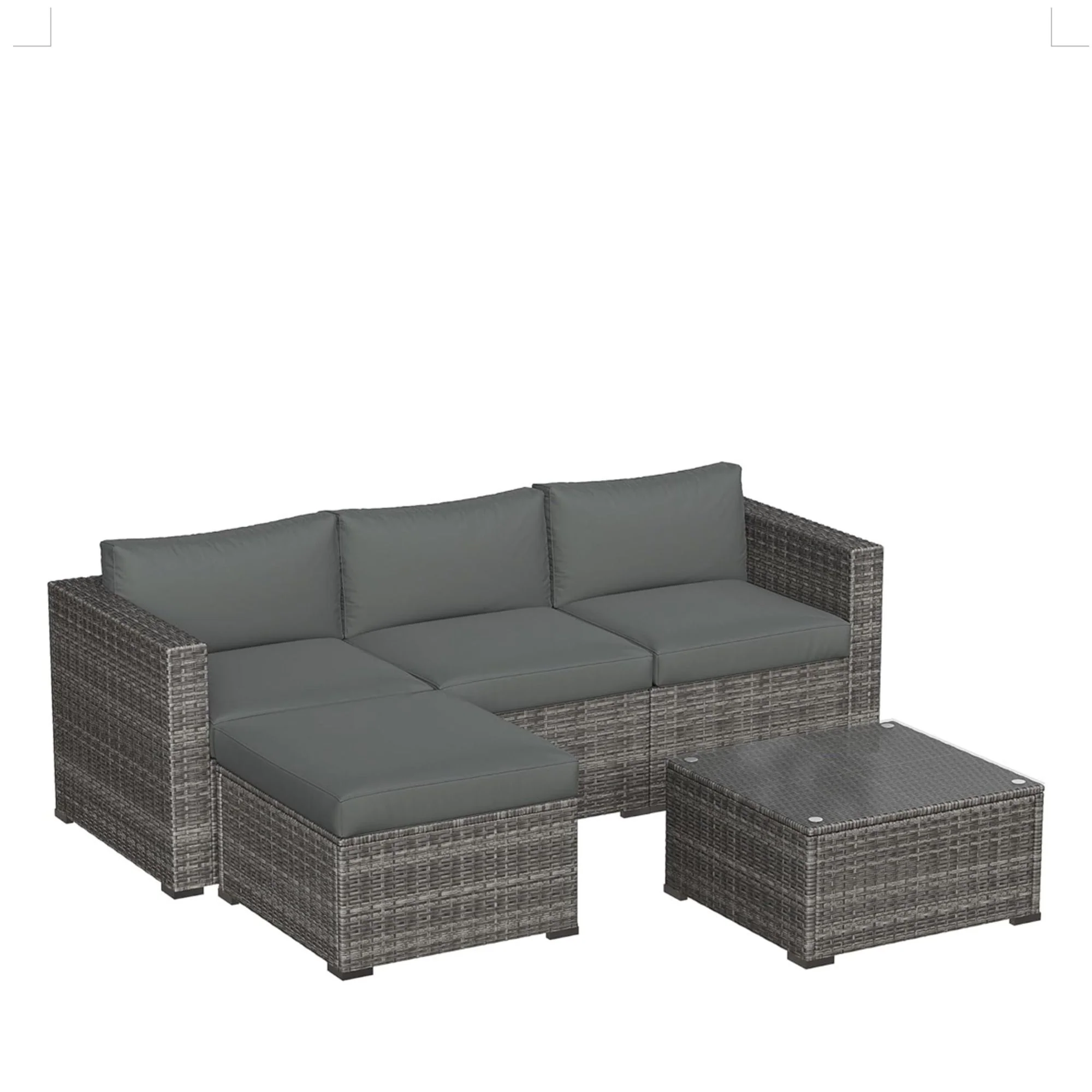 Modern Patio Set With Coffee Table - Image 6