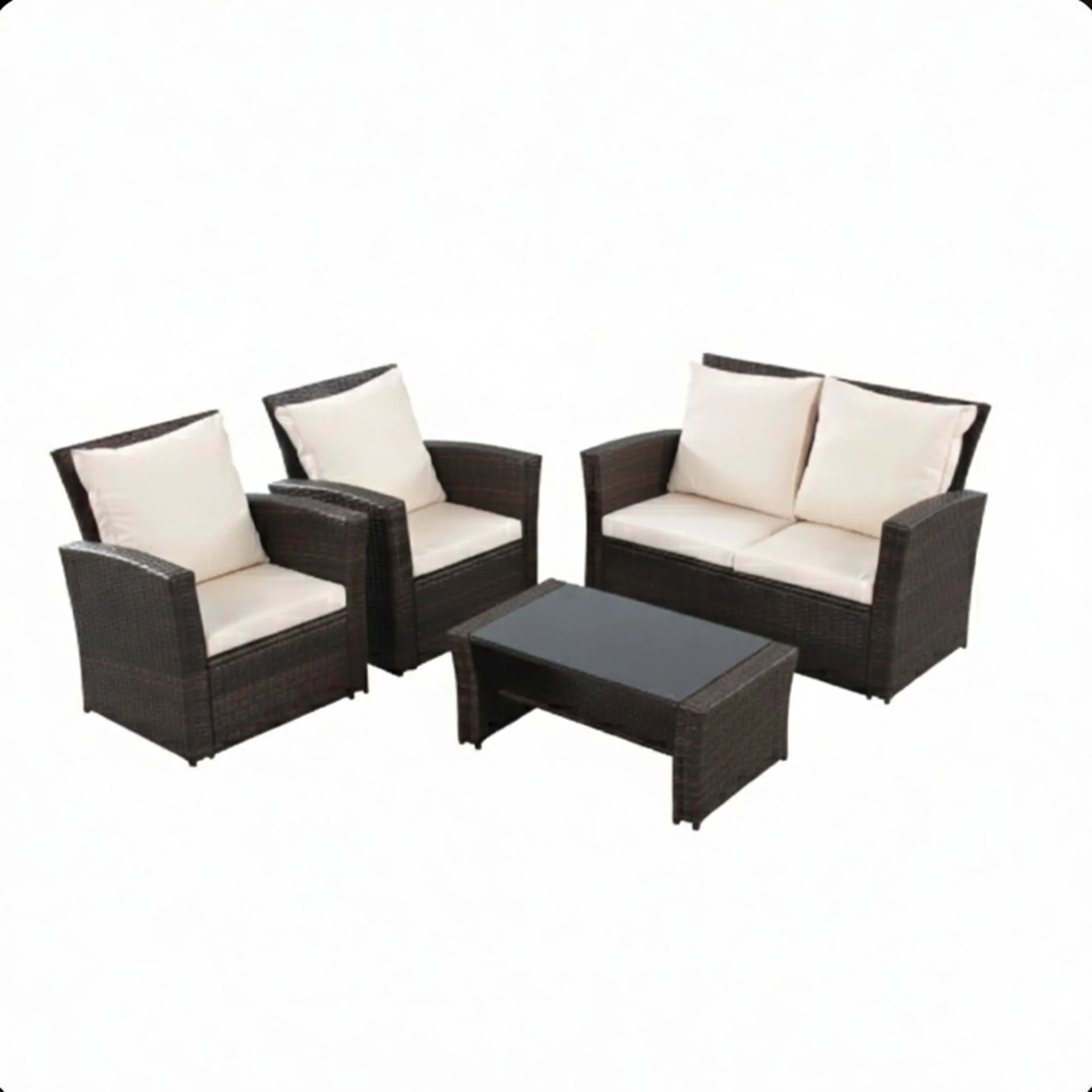 Modern Patio Set With Table And Cushions - Image 29