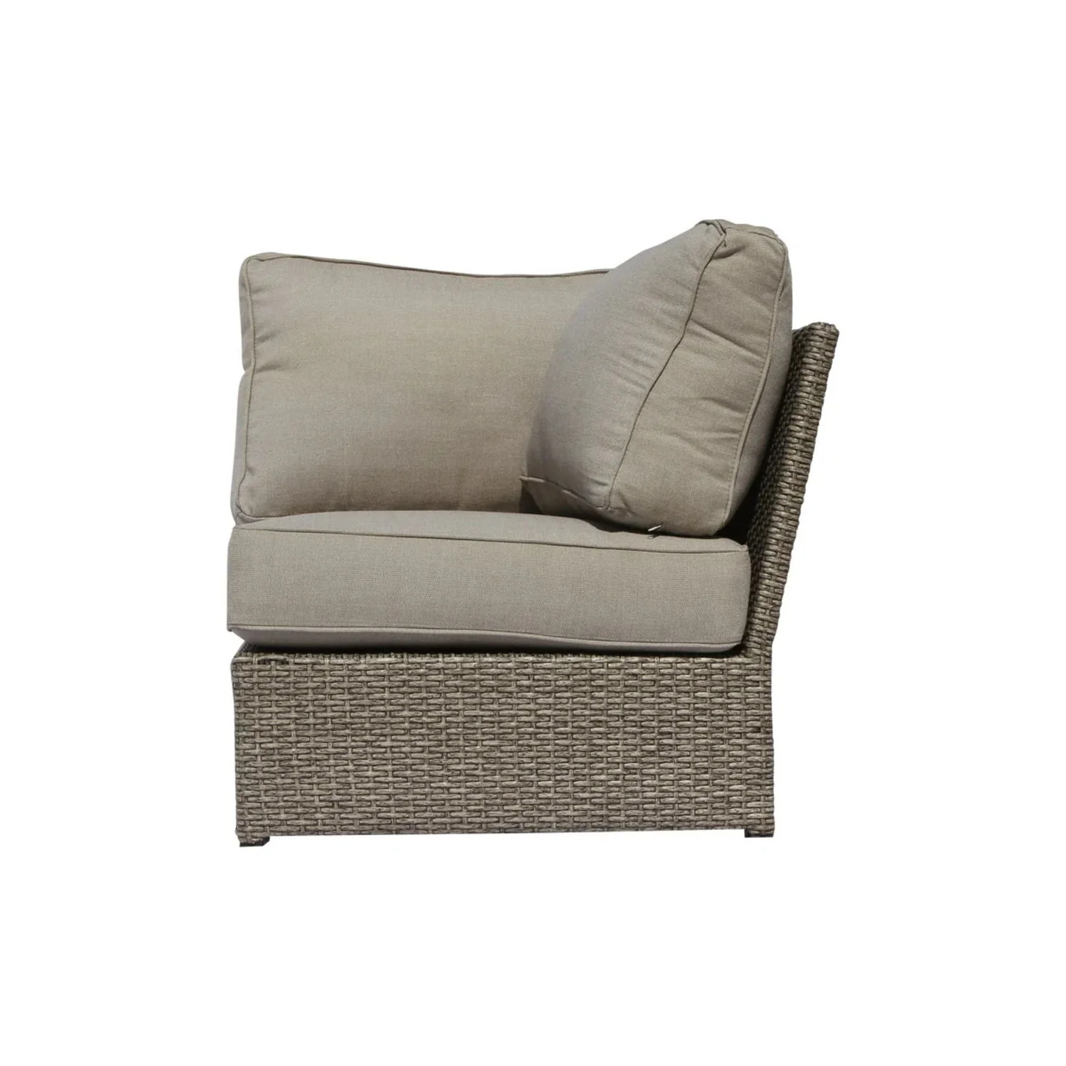 Modern Patio Wicker Loveseat With Cushions - Image 4