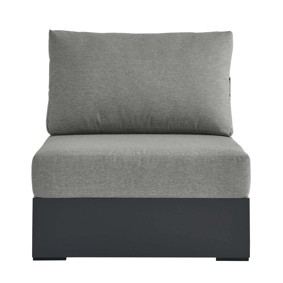 Modern Powder-Coated Aluminum Outdoor Modular Armless Chair for Patio and Garden Seating - Image 16
