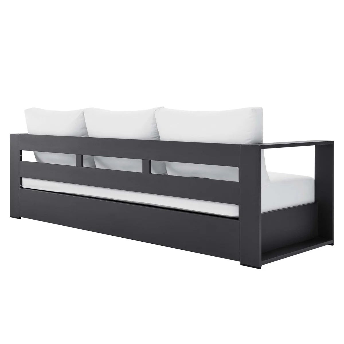 Modern Powder-Coated Aluminum Outdoor Sofa with Cushions – Contemporary Patio Seating - Image 29