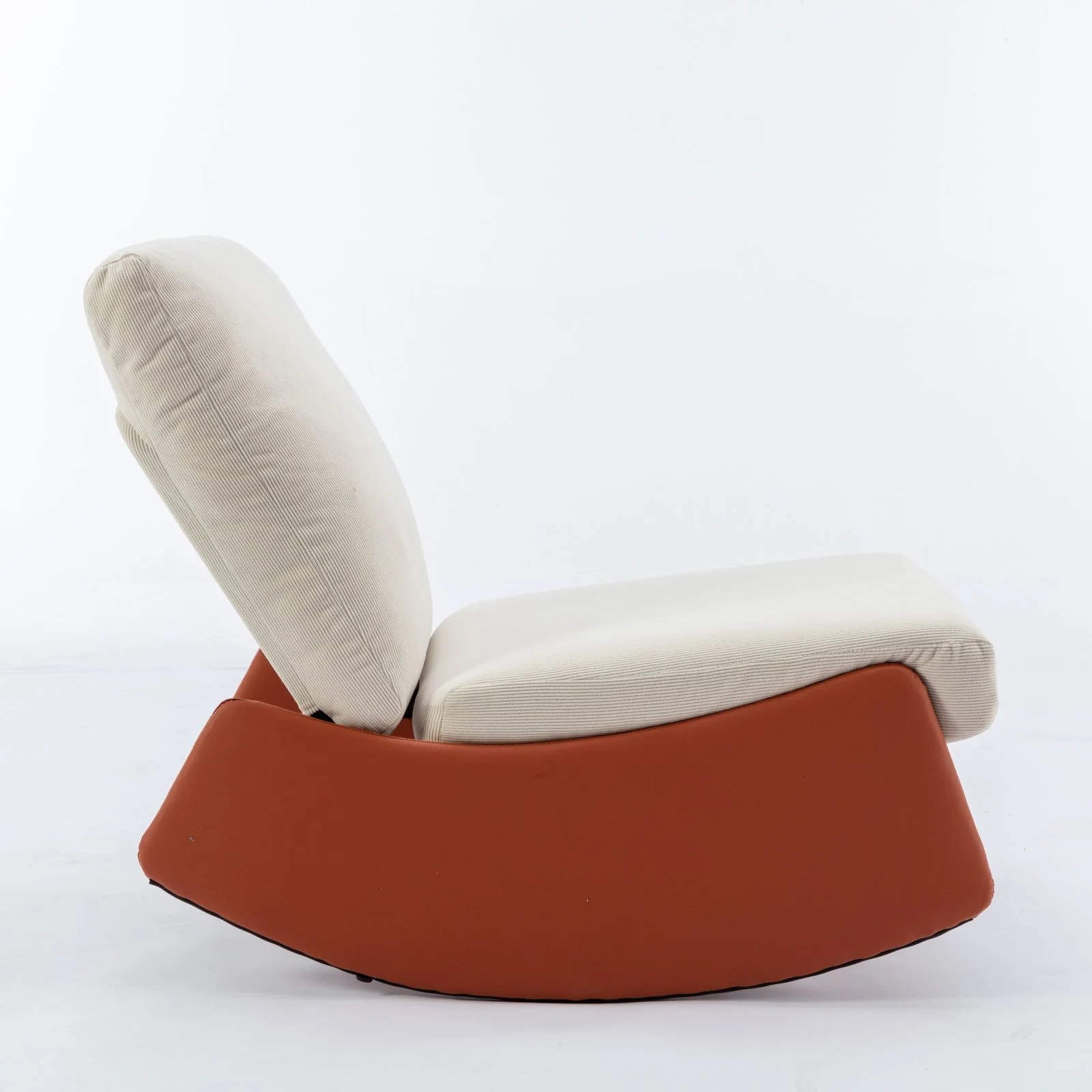 Modern Rocking Chair Recliner, Comfy Rocker Nursery Chair With Footrest, Accent Reading Chair, Upholstered Lounge Chair For Relaxing, Resting, Soft Padded Rocker For Indoor Living Room Bedroom - Image 8