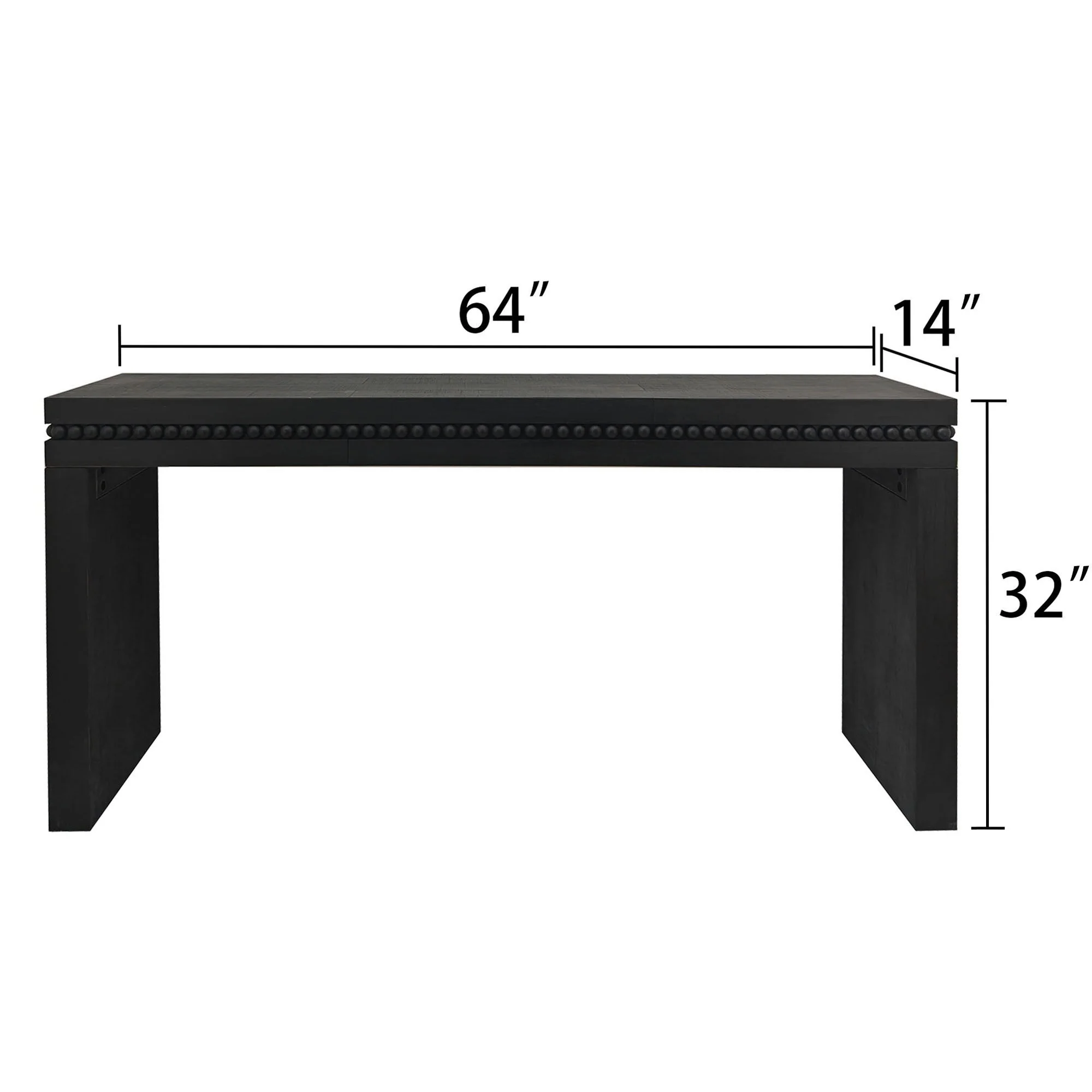Modern Rustic Wood Table, Rectangular Living Room Center Table With Floating Top Design - Image 15