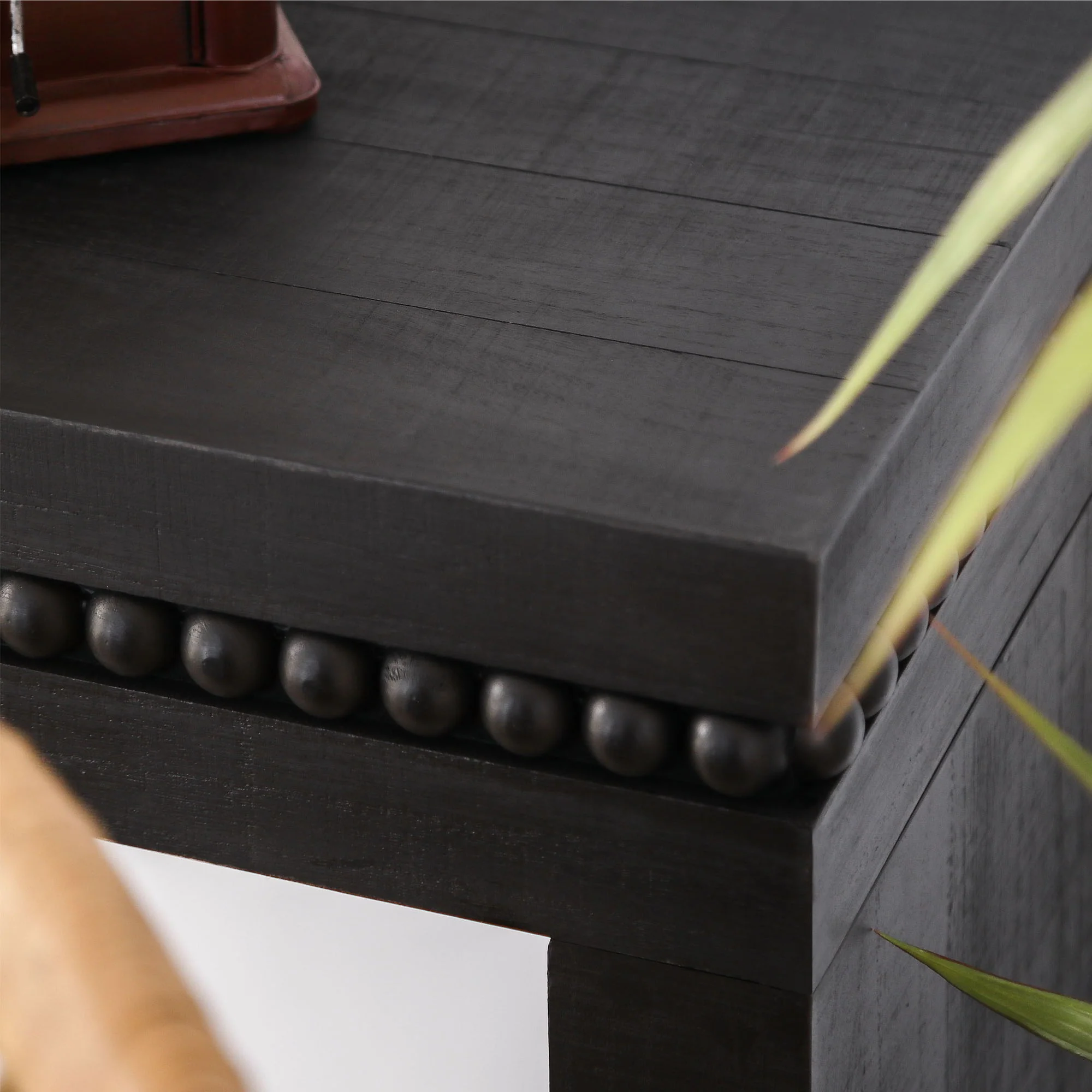 Modern Rustic Wood Table, Rectangular Living Room Center Table With Floating Top Design - Image 7