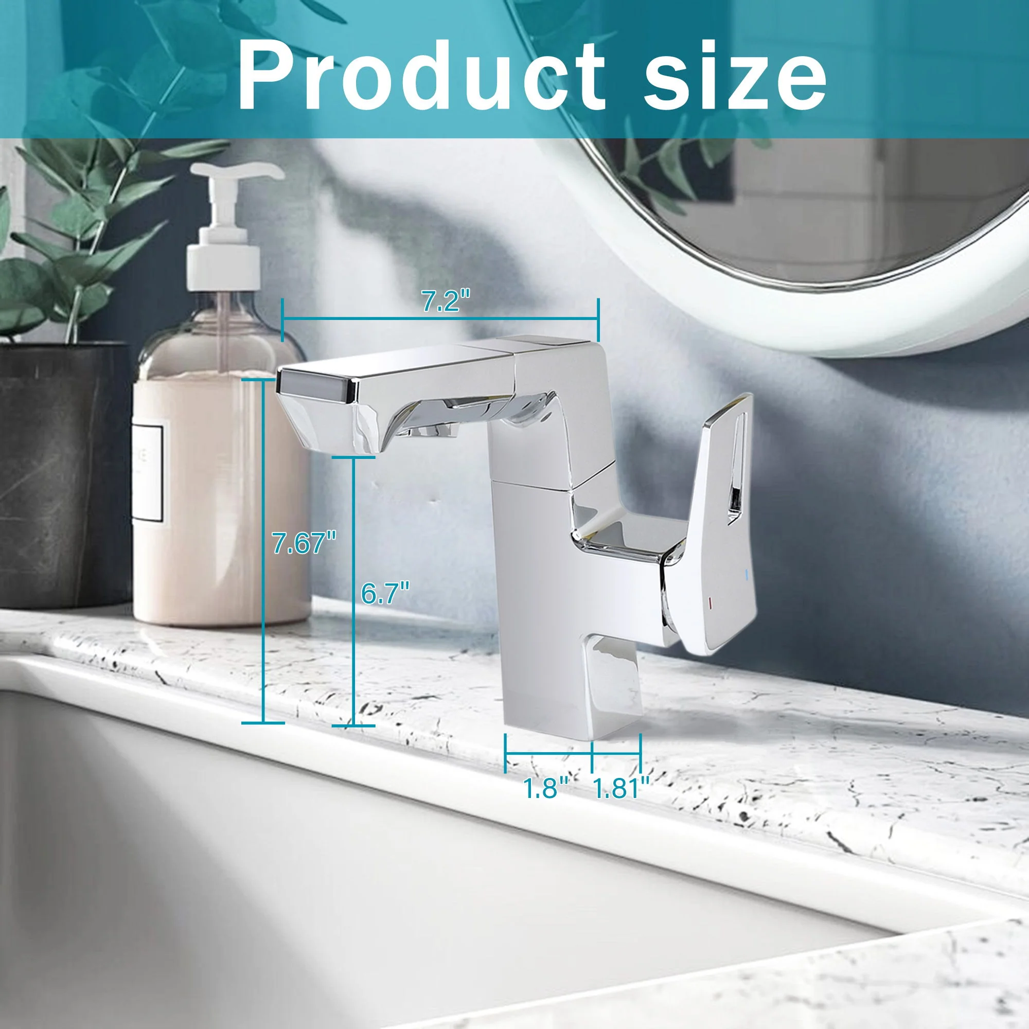 Modern Smart LED Bathroom Faucet With Temperature Digital Display And Pull Down Sprayer - Image 16