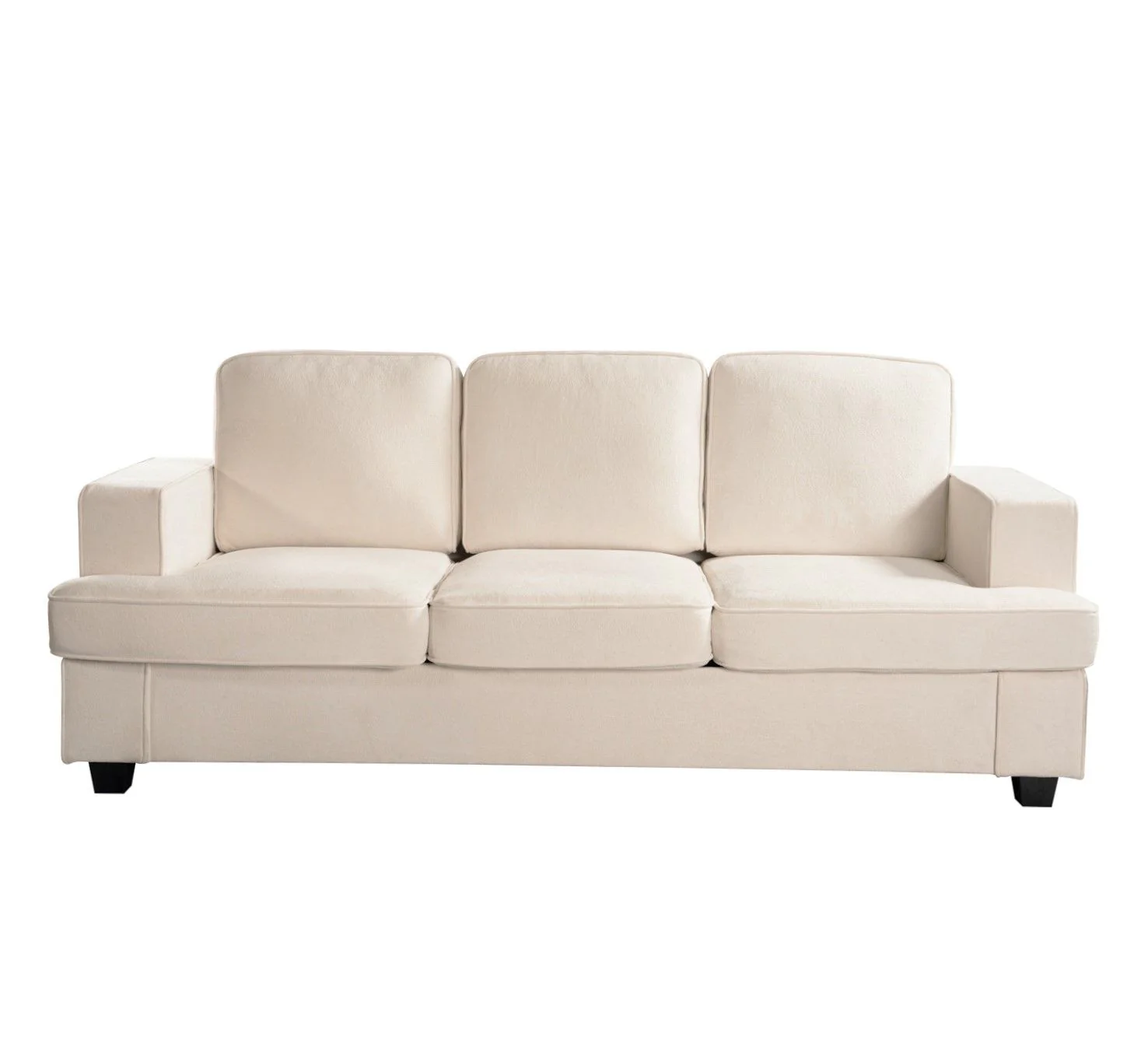 Modern Sofa, Comfortable 3 Seater Couch With Deep Seating, Loose Back Cushions, Wide Arms - Image 33