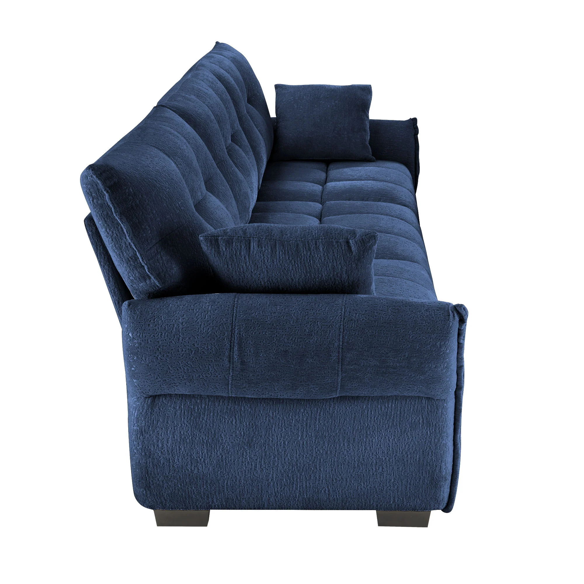 Modern Sofa & Pillows, Textured Cover, High Rebound Cushions - Image 74