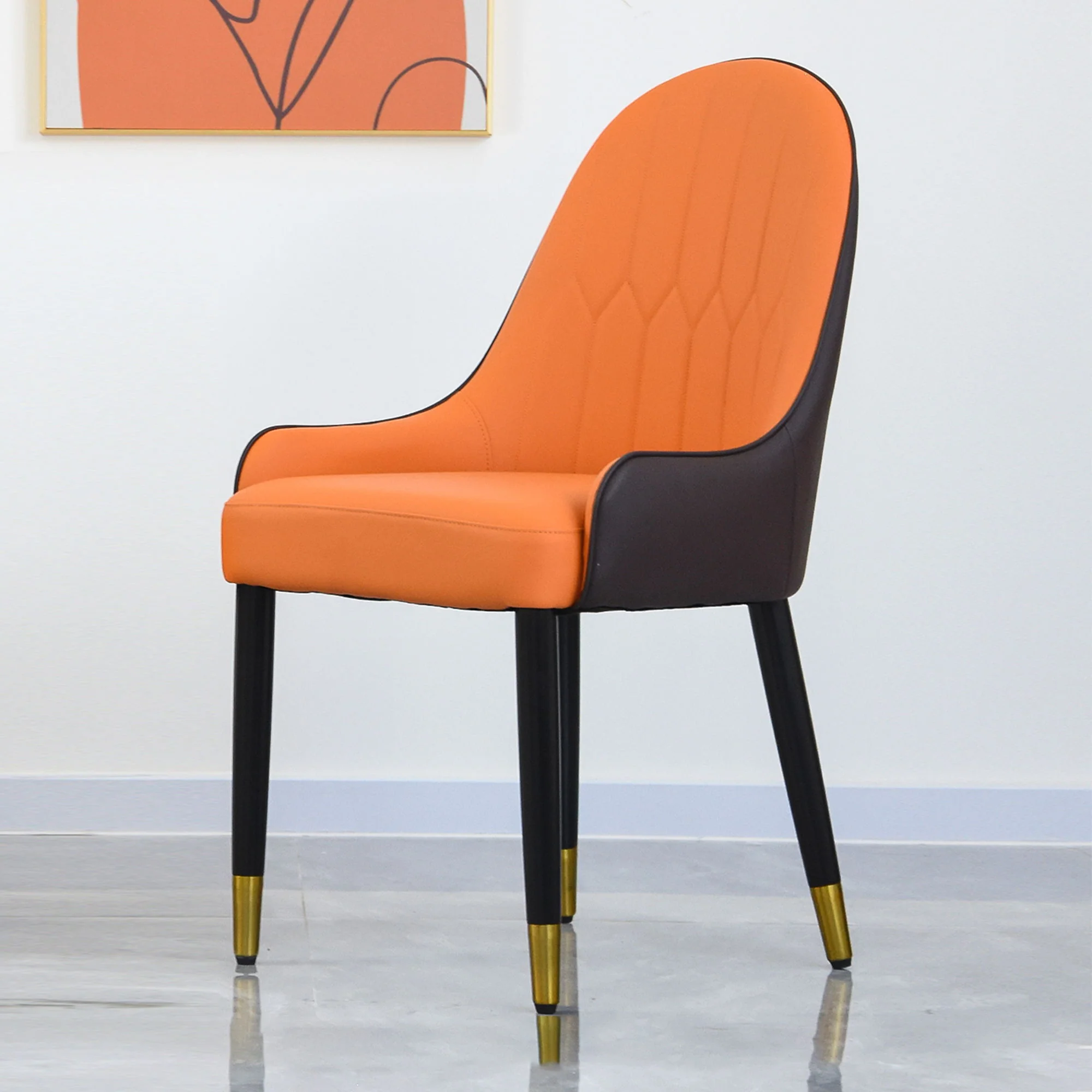 Modern Sponge-Filled Dining Chair, Solid Wood Metal Legs, Suitable For Restaurants, Living Rooms And Rooms (Set of 2) - Image 15