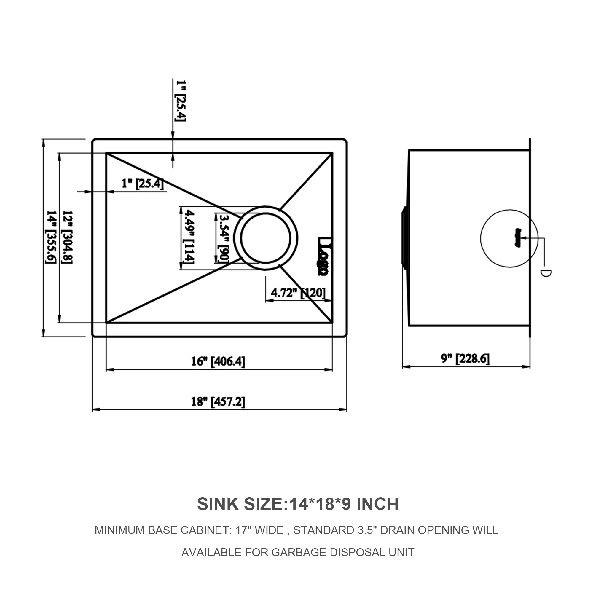 Modern Style Undermount Sink With Stainless Steel, Deep Single Bowl - Image 23