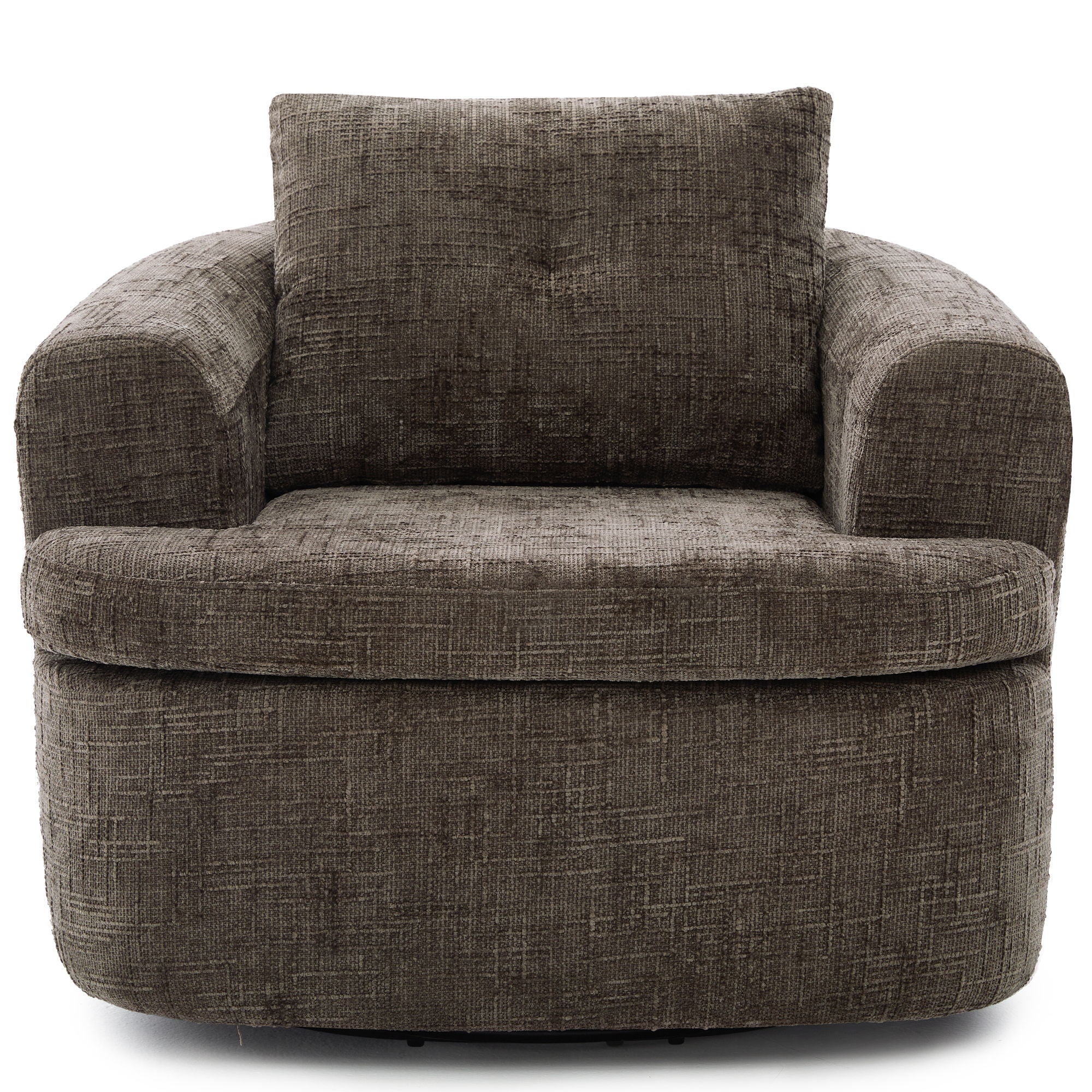 Modern Swivel Barrel Chair With Dual-Layer Cushion - Image 13
