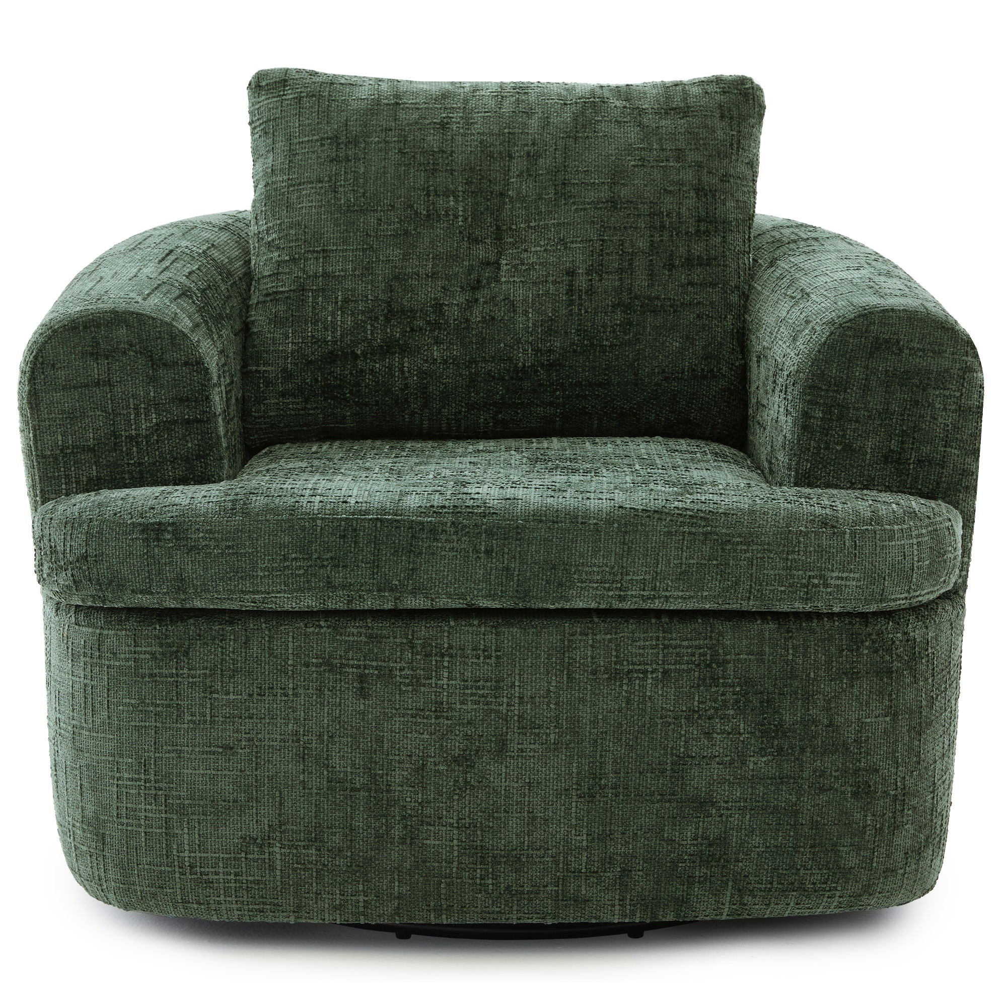 Modern Swivel Barrel Chair With Dual-Layer Cushion - Image 26