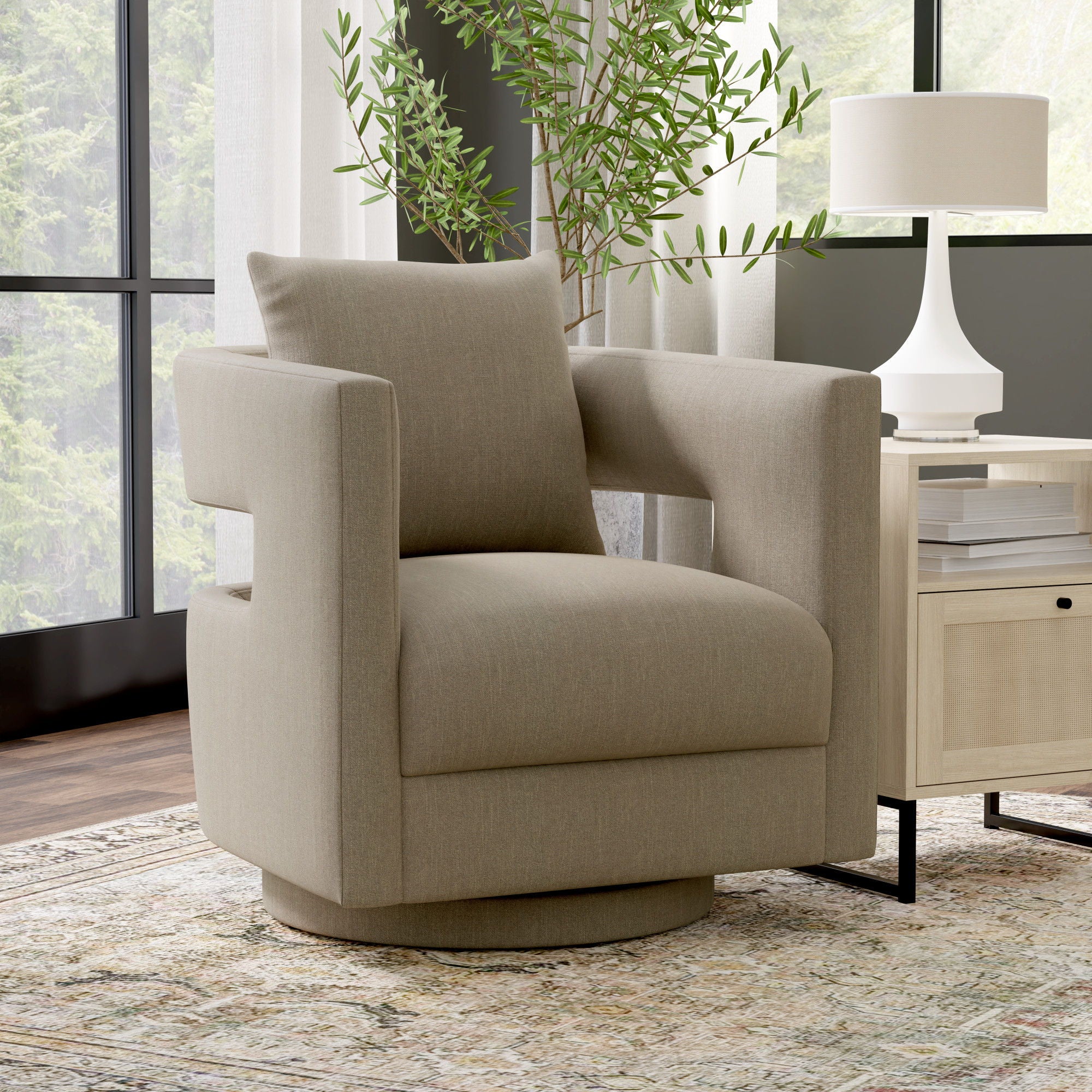 Modern Swivel Chair With Contemporary Design - Image 6