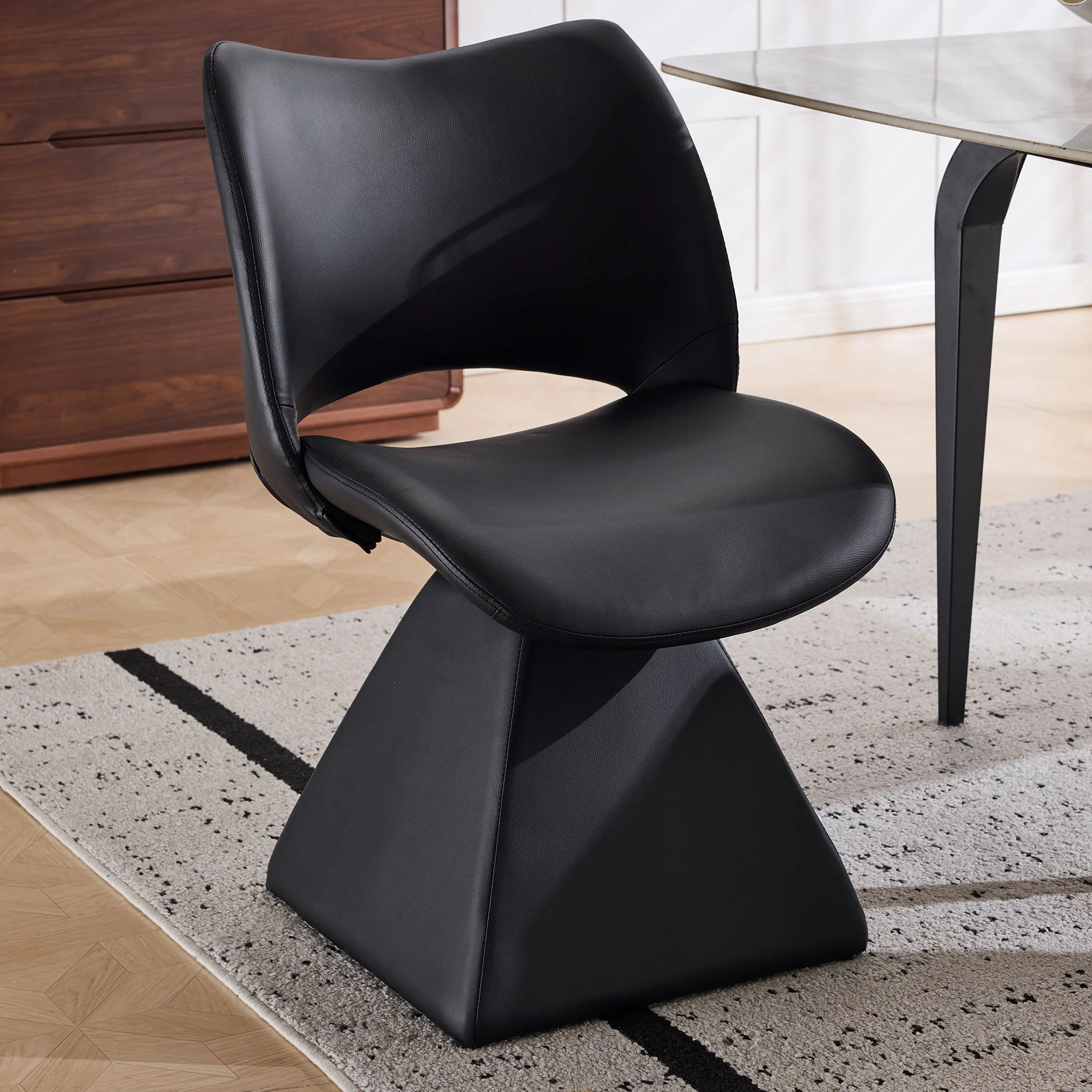 Modern Swivel Dining Chair With High Back - Image 16