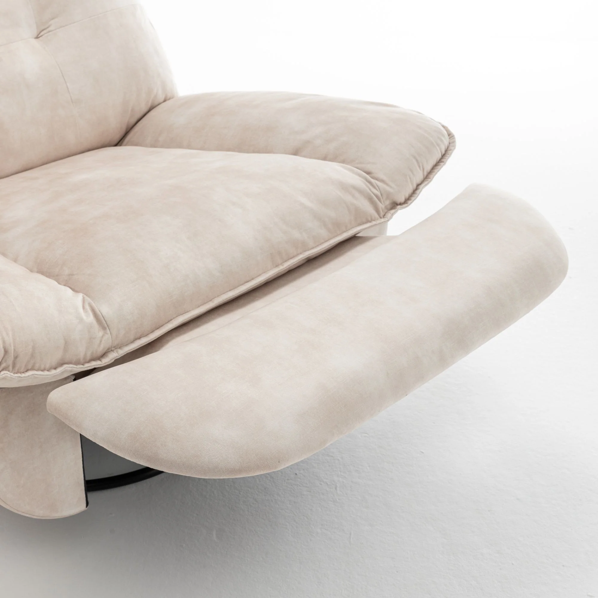 Modern Swivel Gliding Recliner Chair With Rocking Function And Phone Holder, Large Comfortable - Image 6