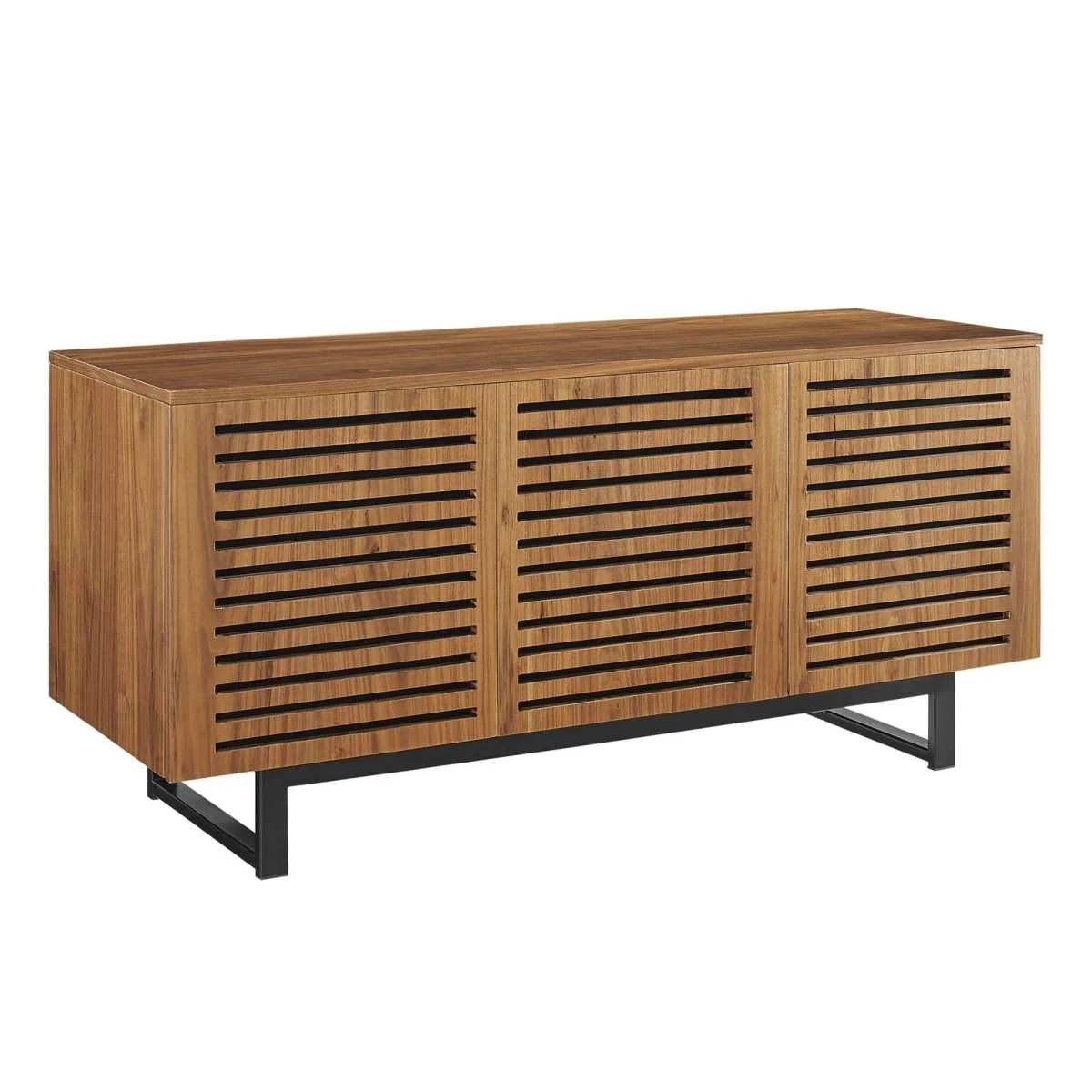 Modern TV Stand with Sliding Doors and Adjustable Shelves 55 Inch - Image 8