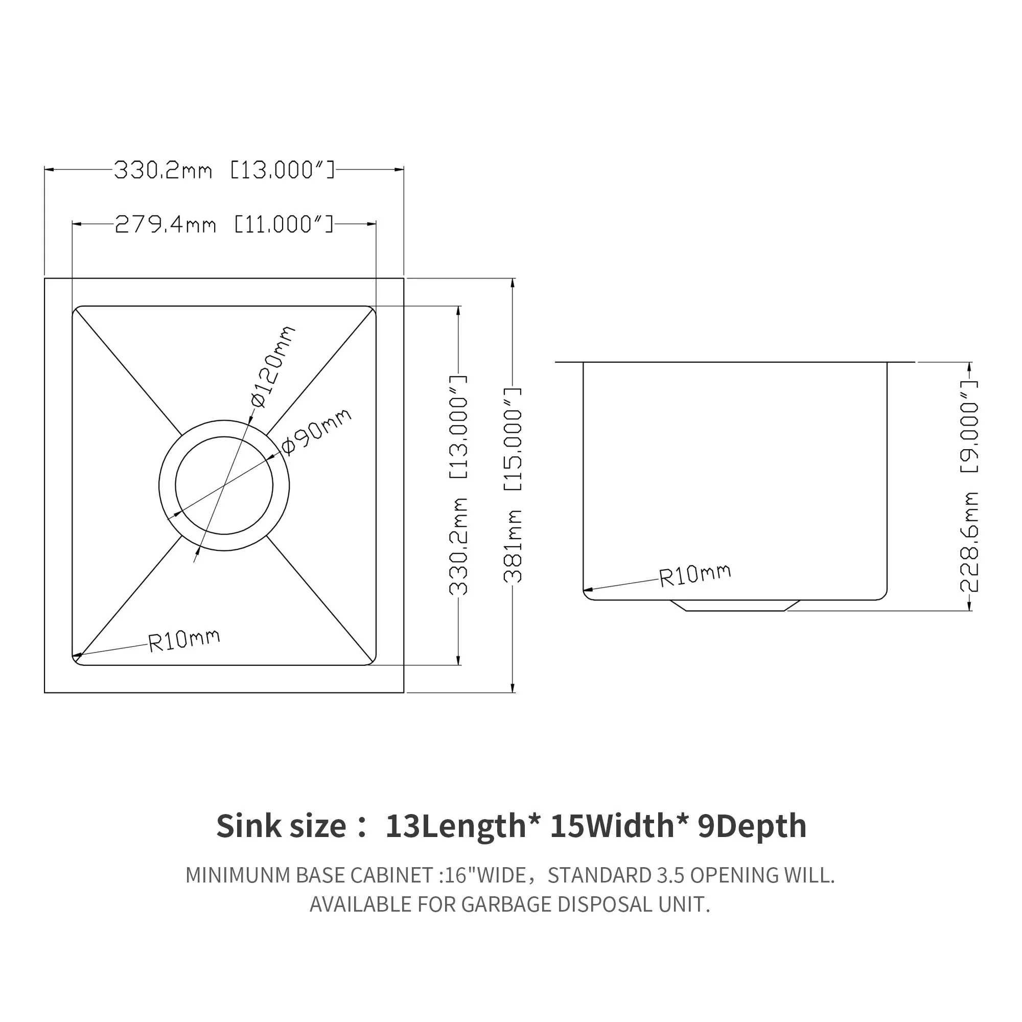 Modern Undermount Stainless Steel Kitchen Sink 16 Gauge, Deep Single Bowl - Image 89