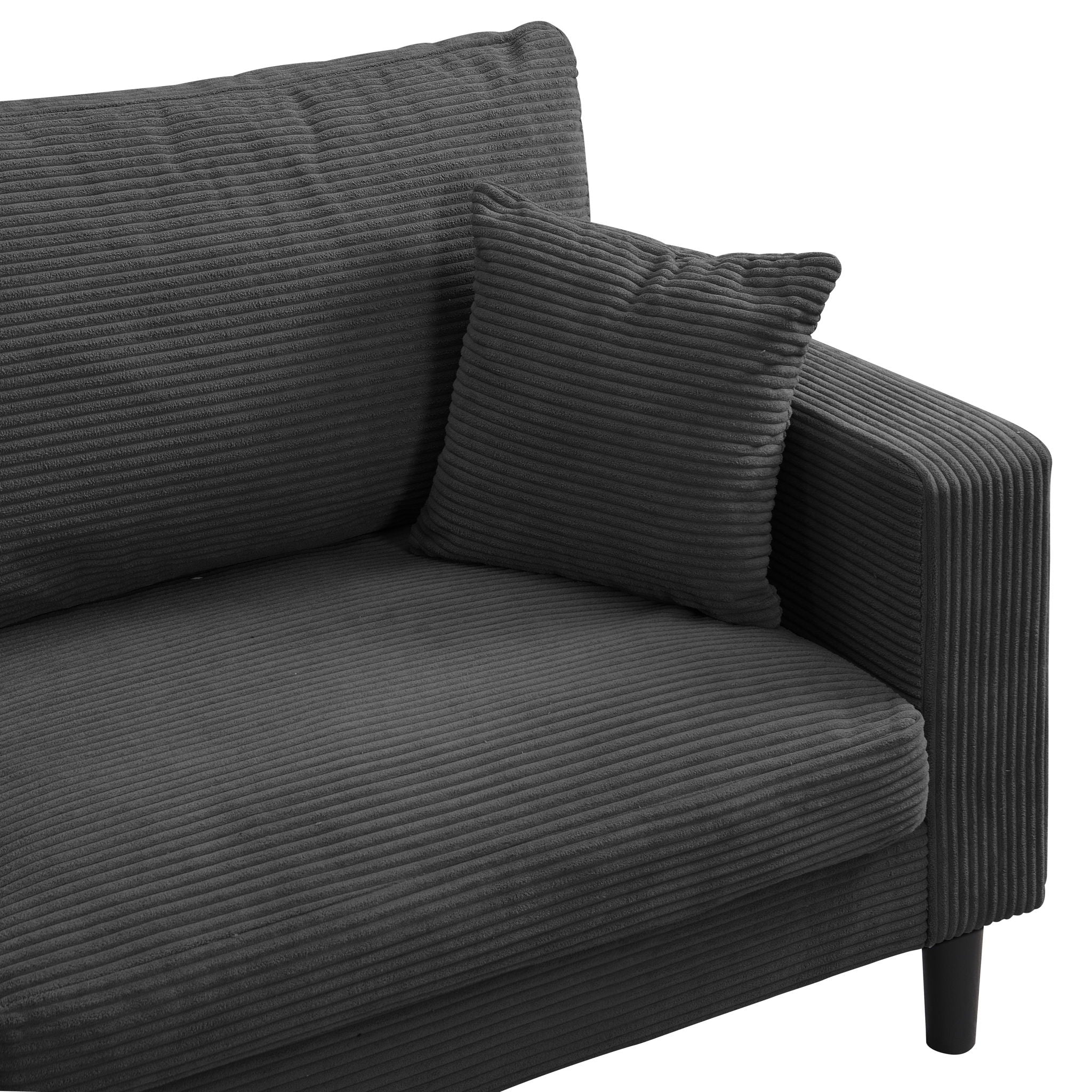 Modern Upholstered 3 Seat Sofa, High Resilience - Image 18