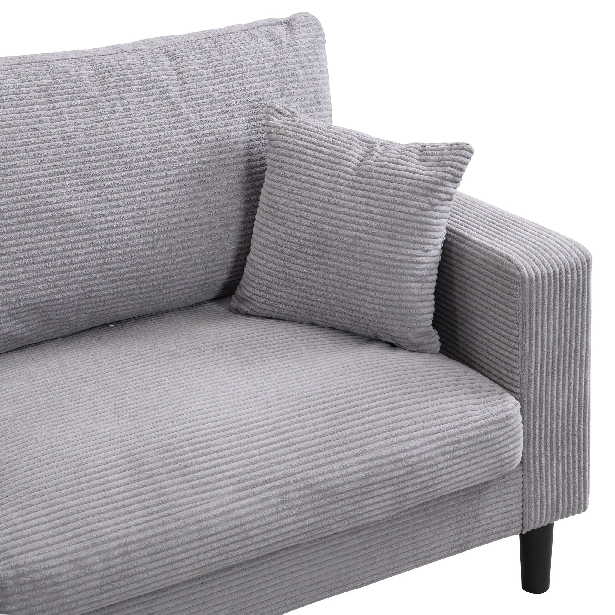Modern Upholstered 3 Seat Sofa, High Resilience - Image 26