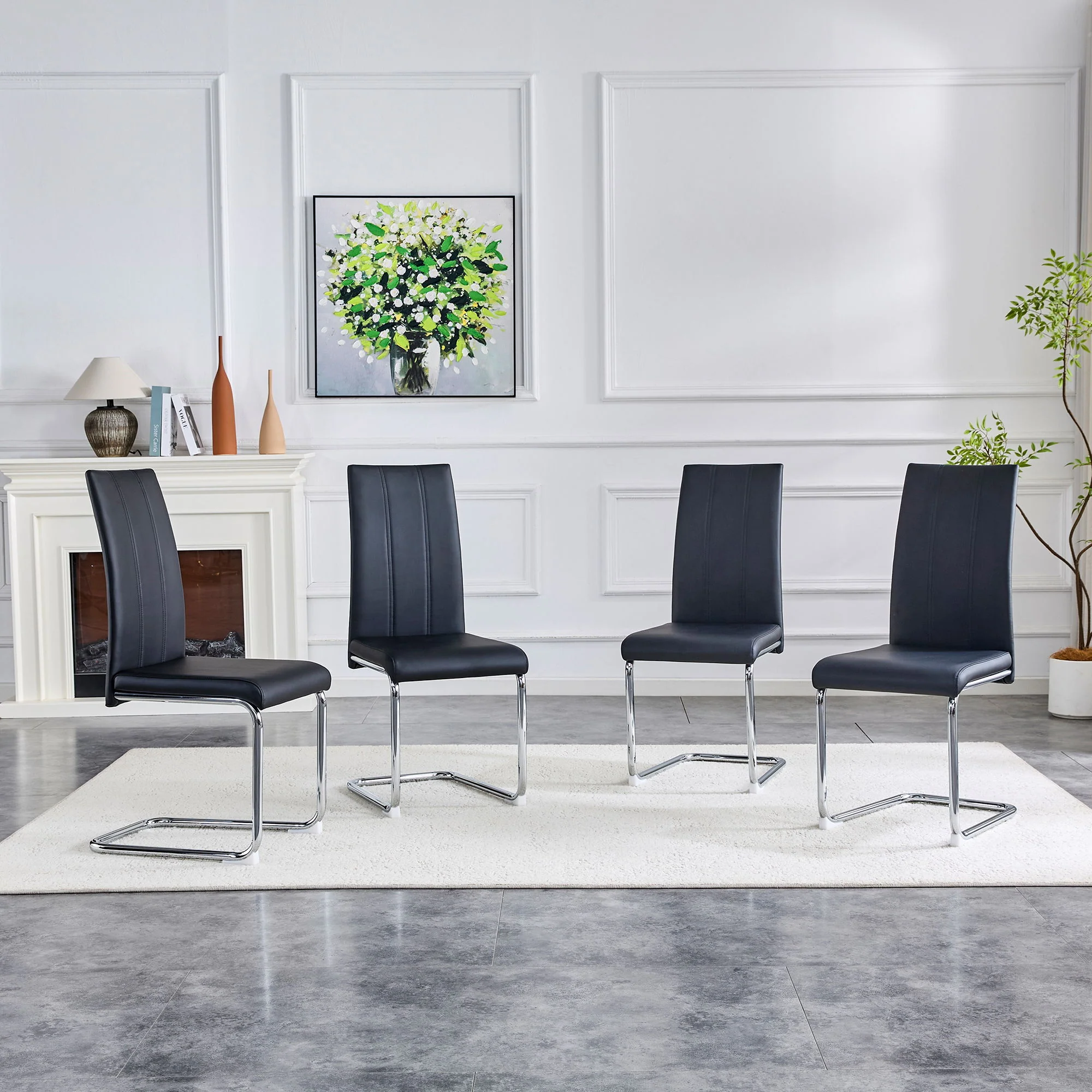 Modern Upholstered Dining Chairs For Dining Room - Image 4
