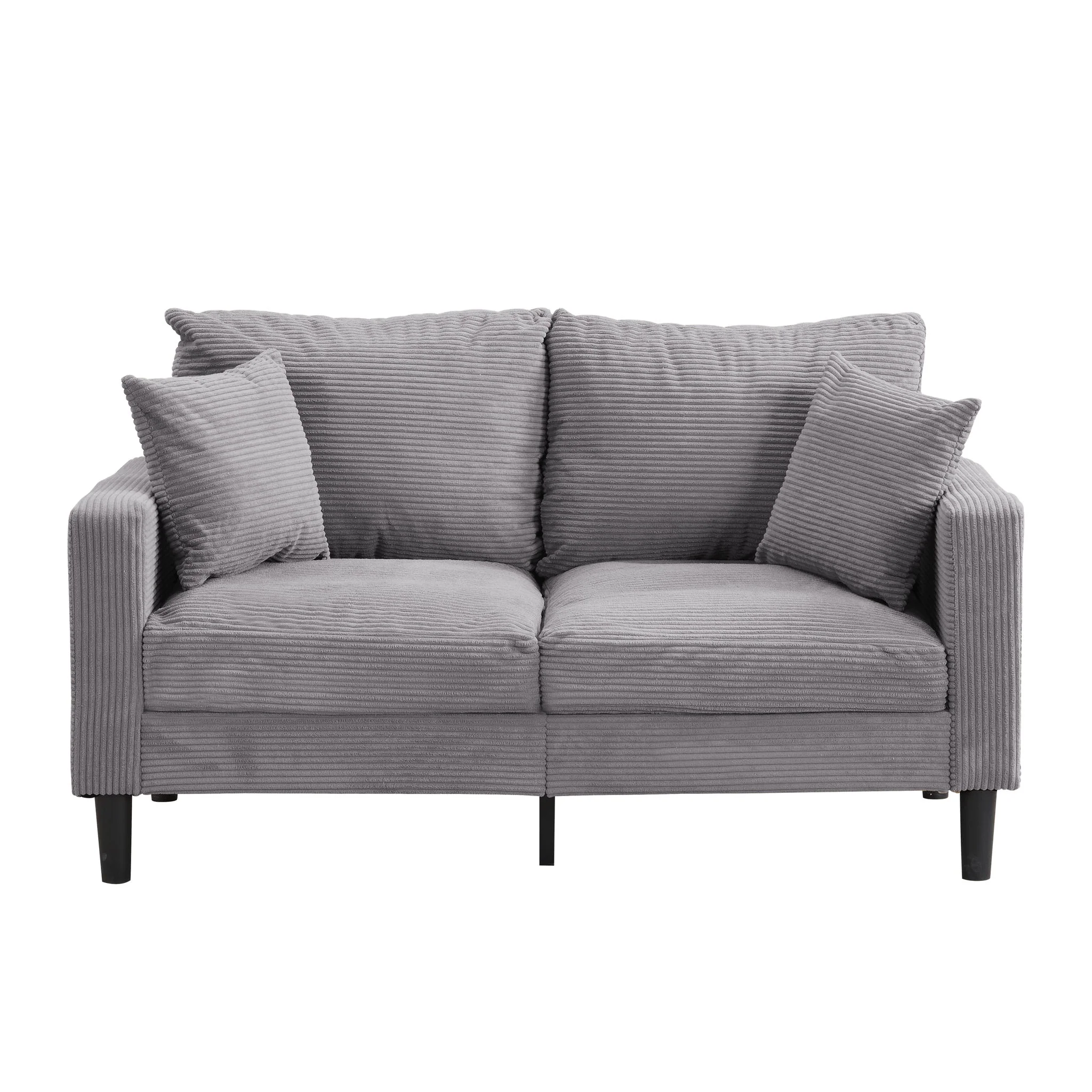 Modern Upholstered Loveseat Sofa, High Resilience - Image 3