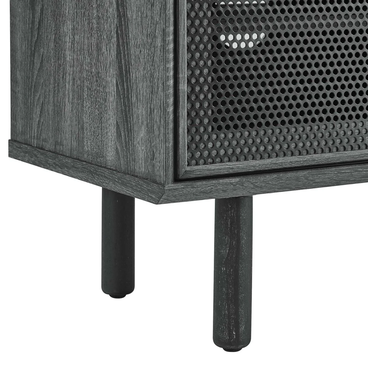 Modern Urban TV Stand with Mesh Sliding Doors 60 Inch - Image 8