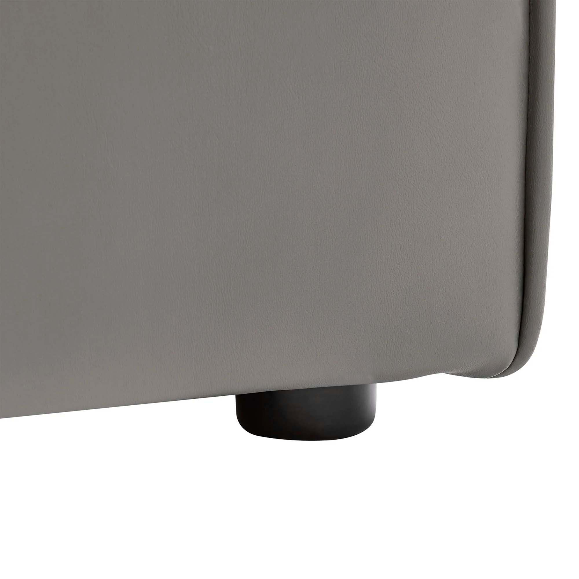 Modern Vegan Leather Armless Chair – 35 Inch - Image 5
