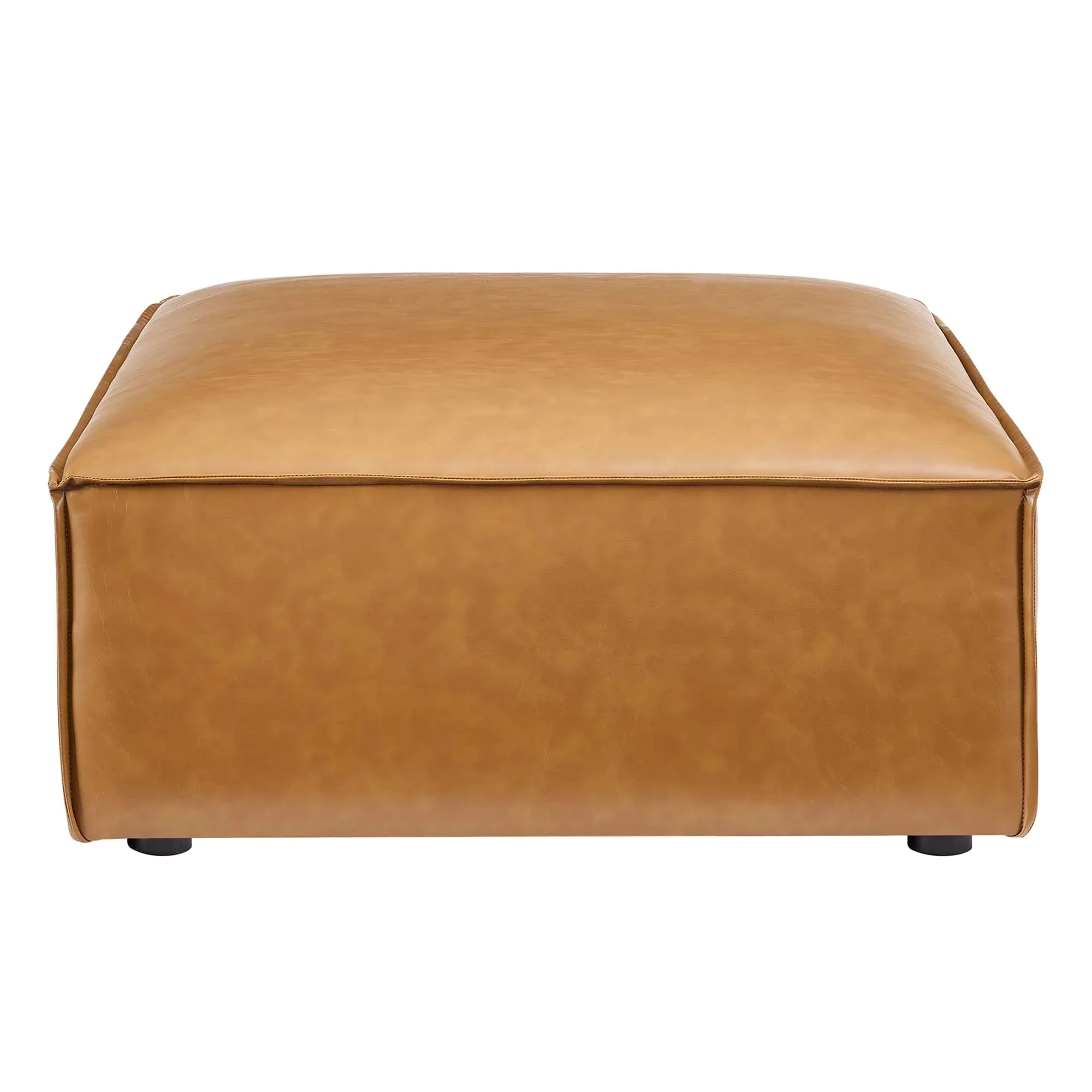 Modern Vegan Leather Sectional Ottoman – 42 Inch - Image 6