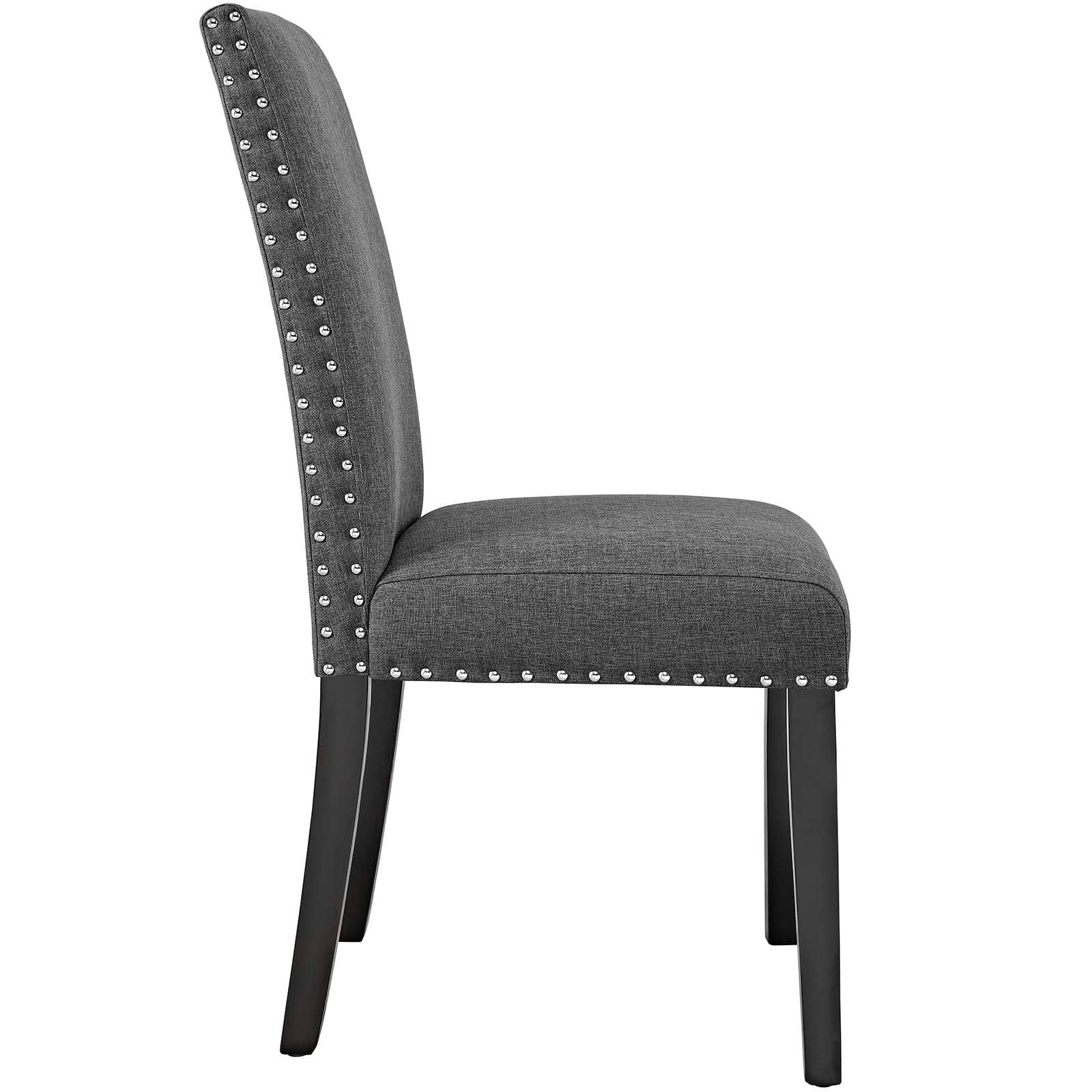 Modern Vinyl Upholstered Dining Side Chairs Set of 2 - Image 8