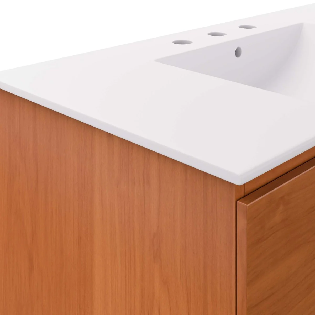 Modern Wall-Mount Bathroom Vanity with Sink — Single and Double Configurations - Image 53