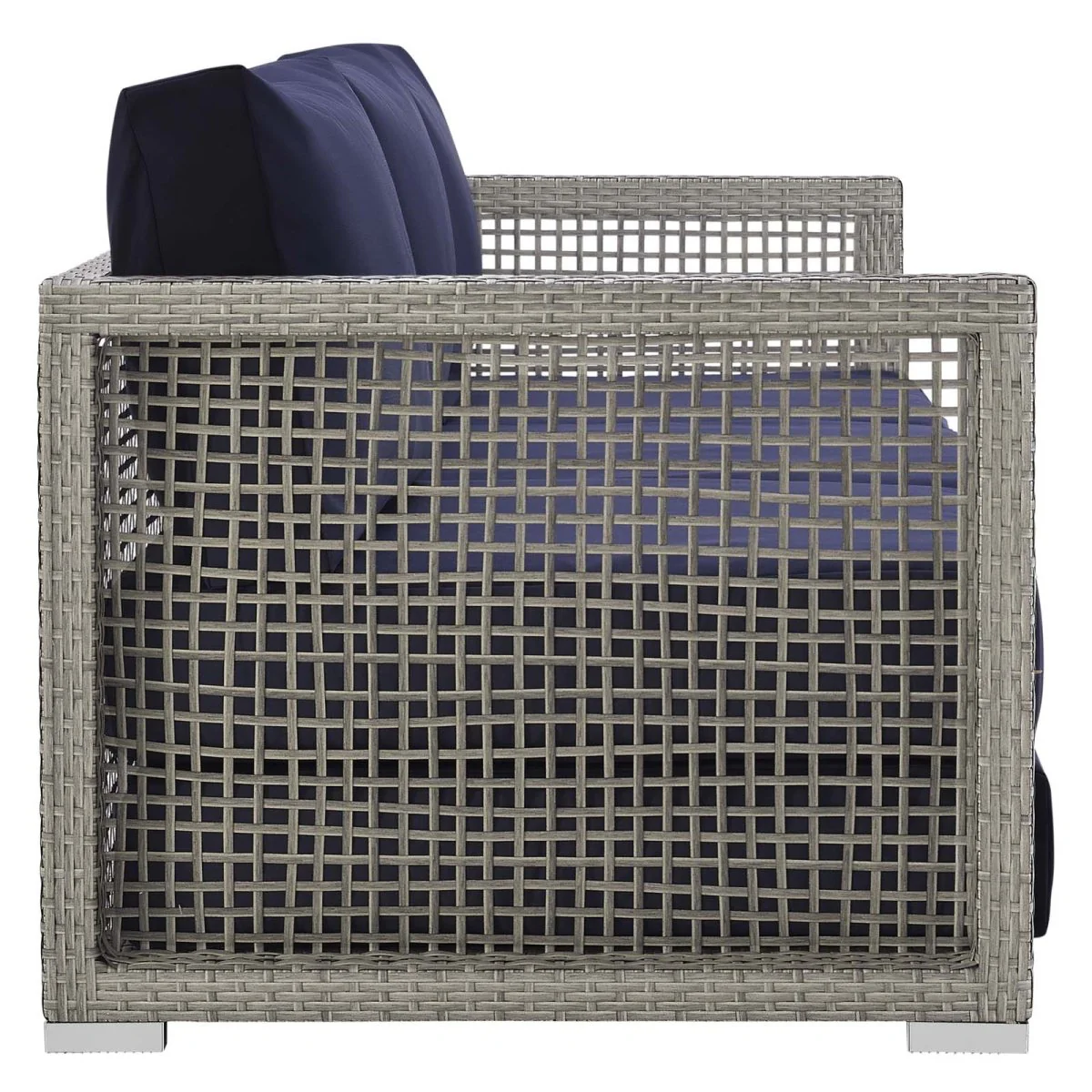 Modern Wicker Rattan Outdoor Sofa - Patio Seating, Weather-Resistant Durable Design - Image 13