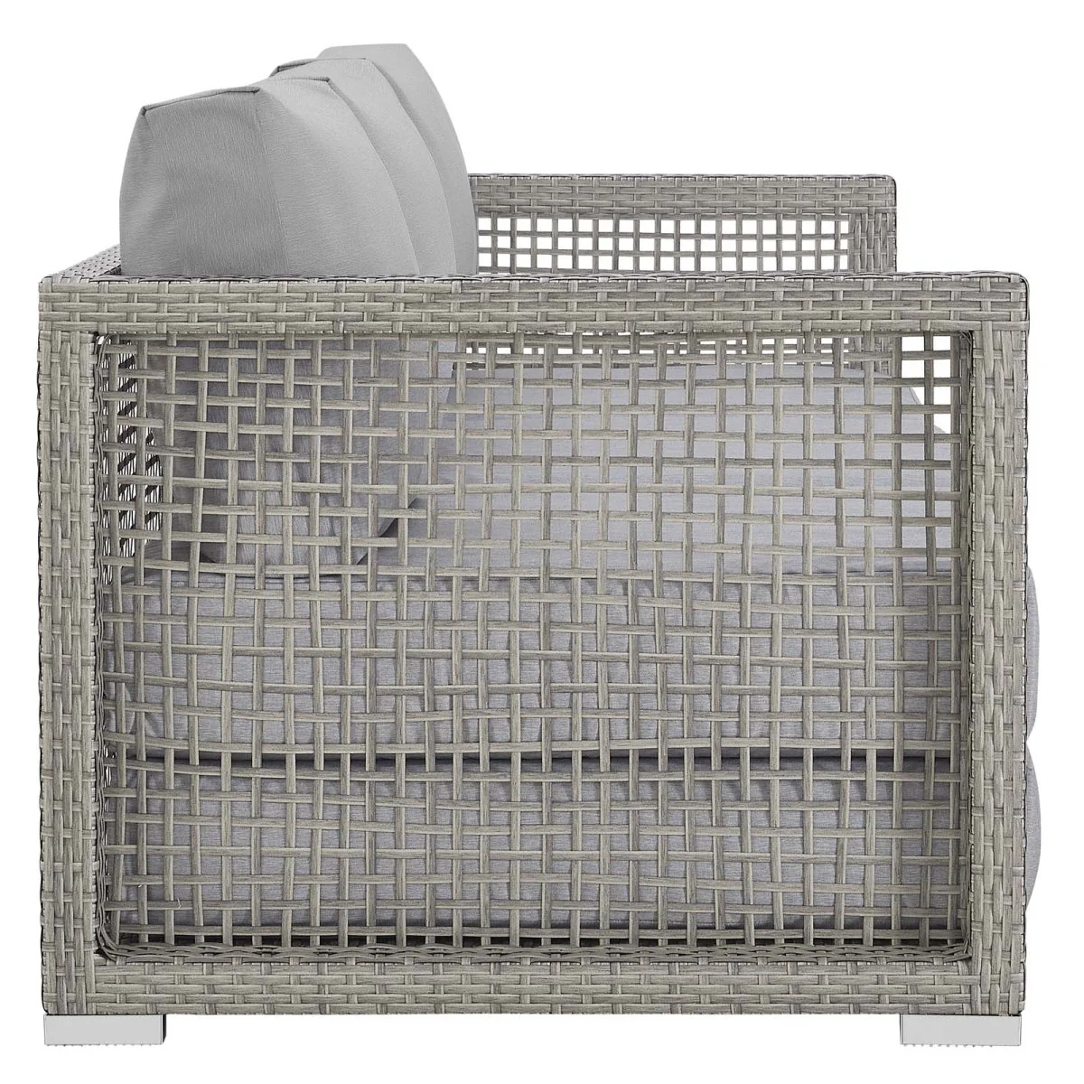 Modern Wicker Rattan Outdoor Sofa - Patio Seating, Weather-Resistant Durable Design - Image 21