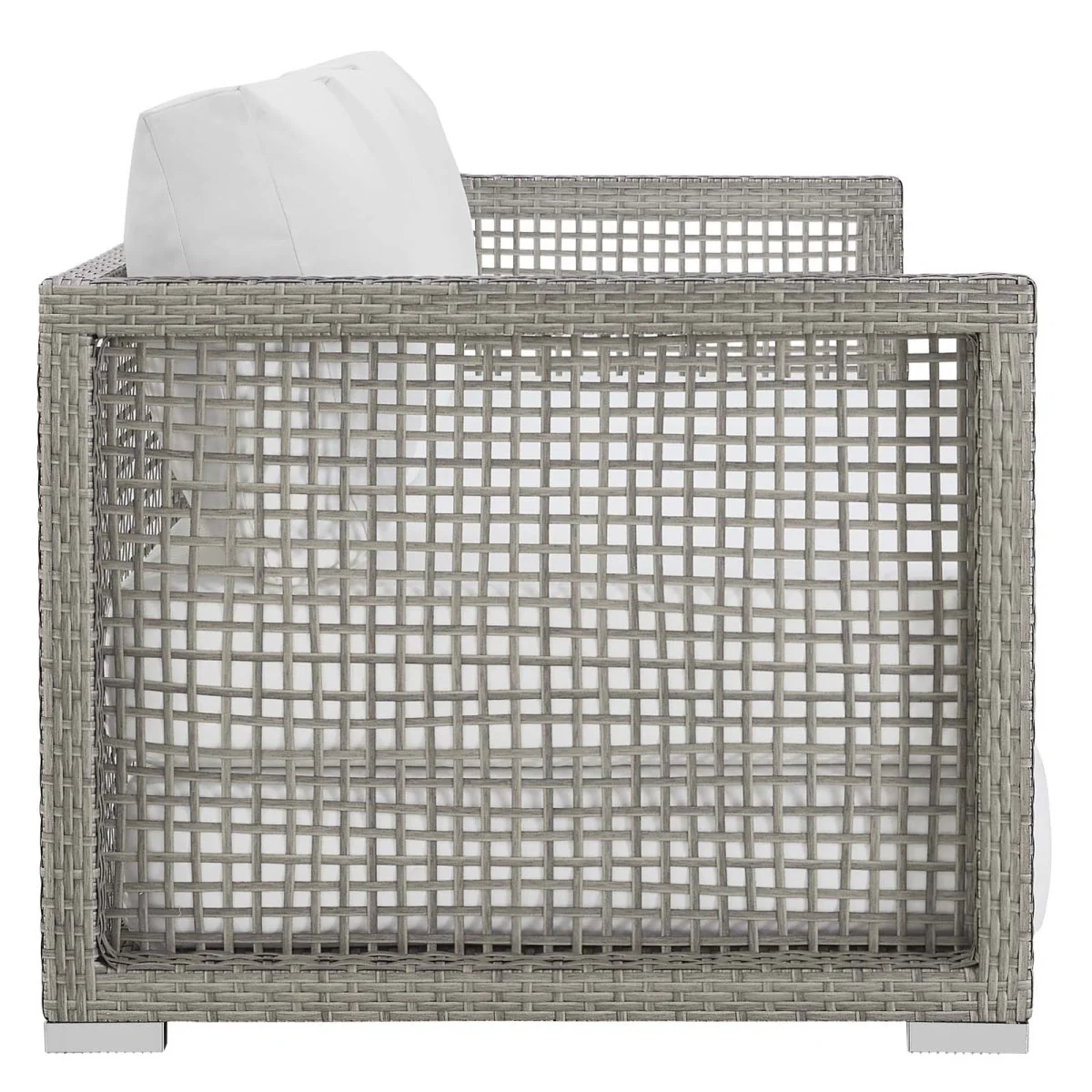 Modern Wicker Rattan Outdoor Sofa - Patio Seating, Weather-Resistant Durable Design - Image 5