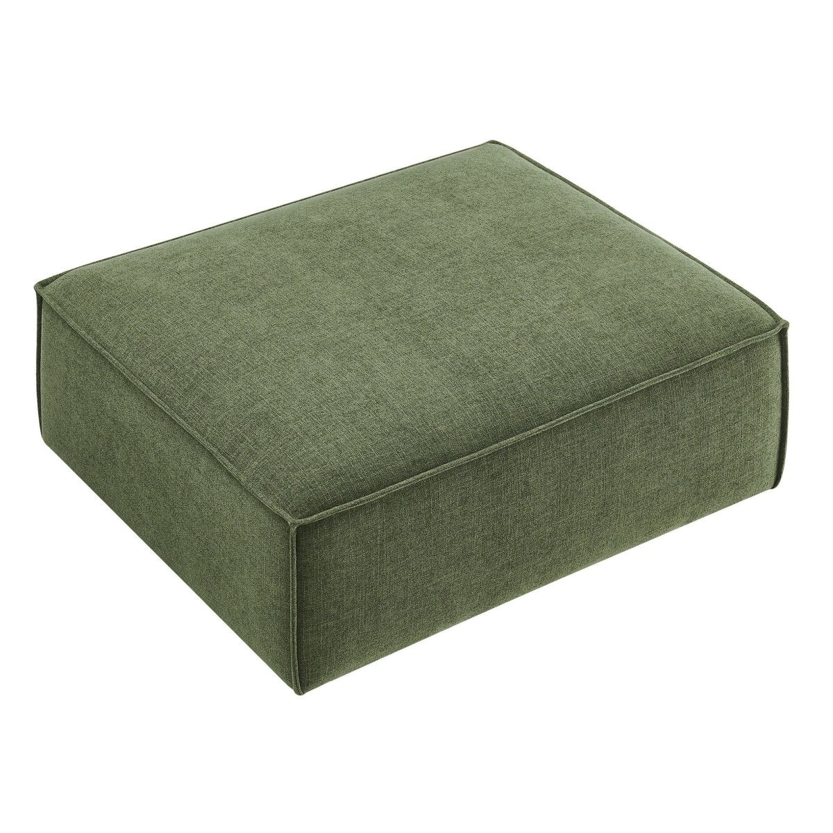 Modular Performance Fabric Ottoman with Piping – 41 Inch - Image 14