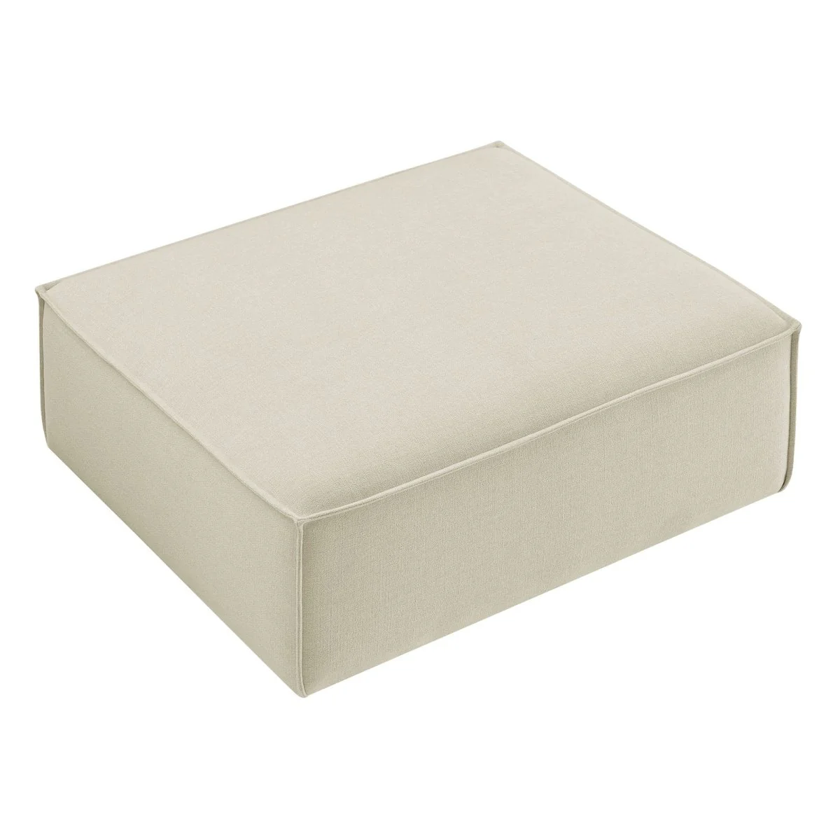 Modular Performance Fabric Ottoman with Piping – 41 Inch - Image 2