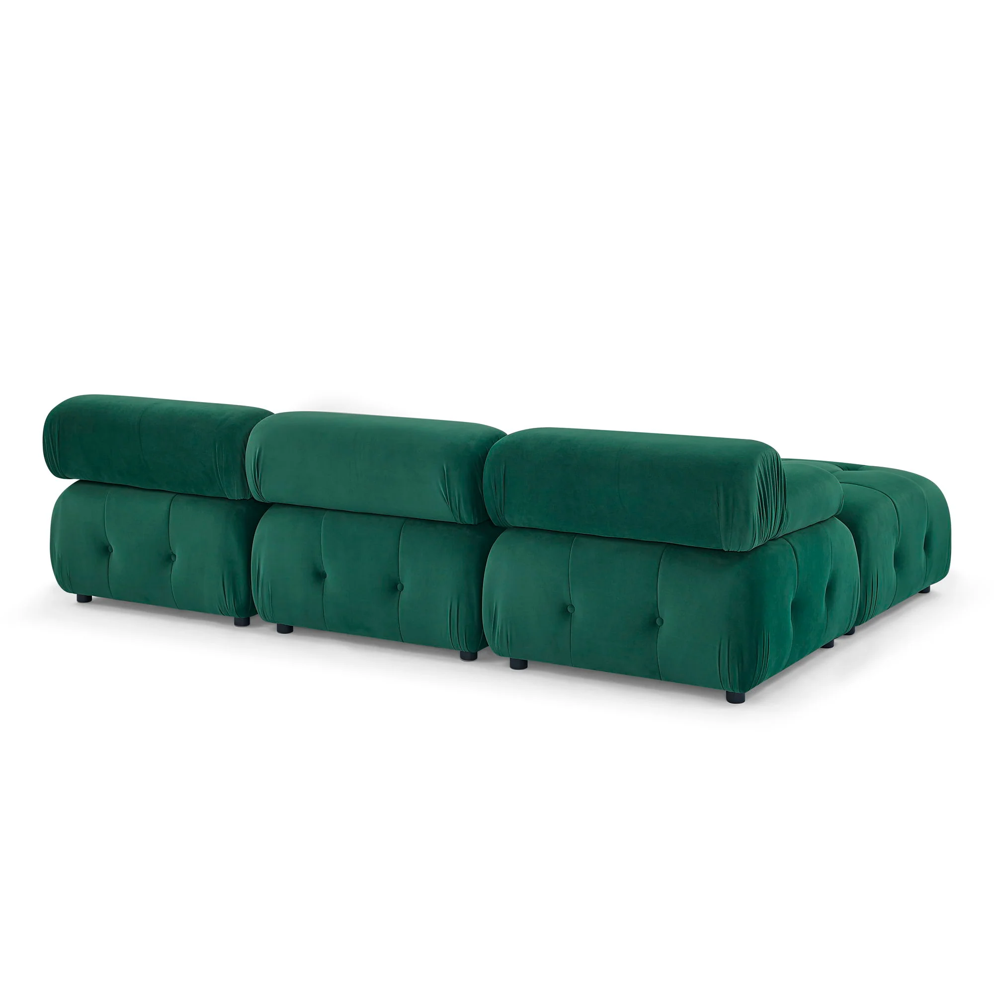 Modular Sectional Sofa, Button Tufted Design With Diy L-Shaped Layout, Reversible Ottoman - Image 6
