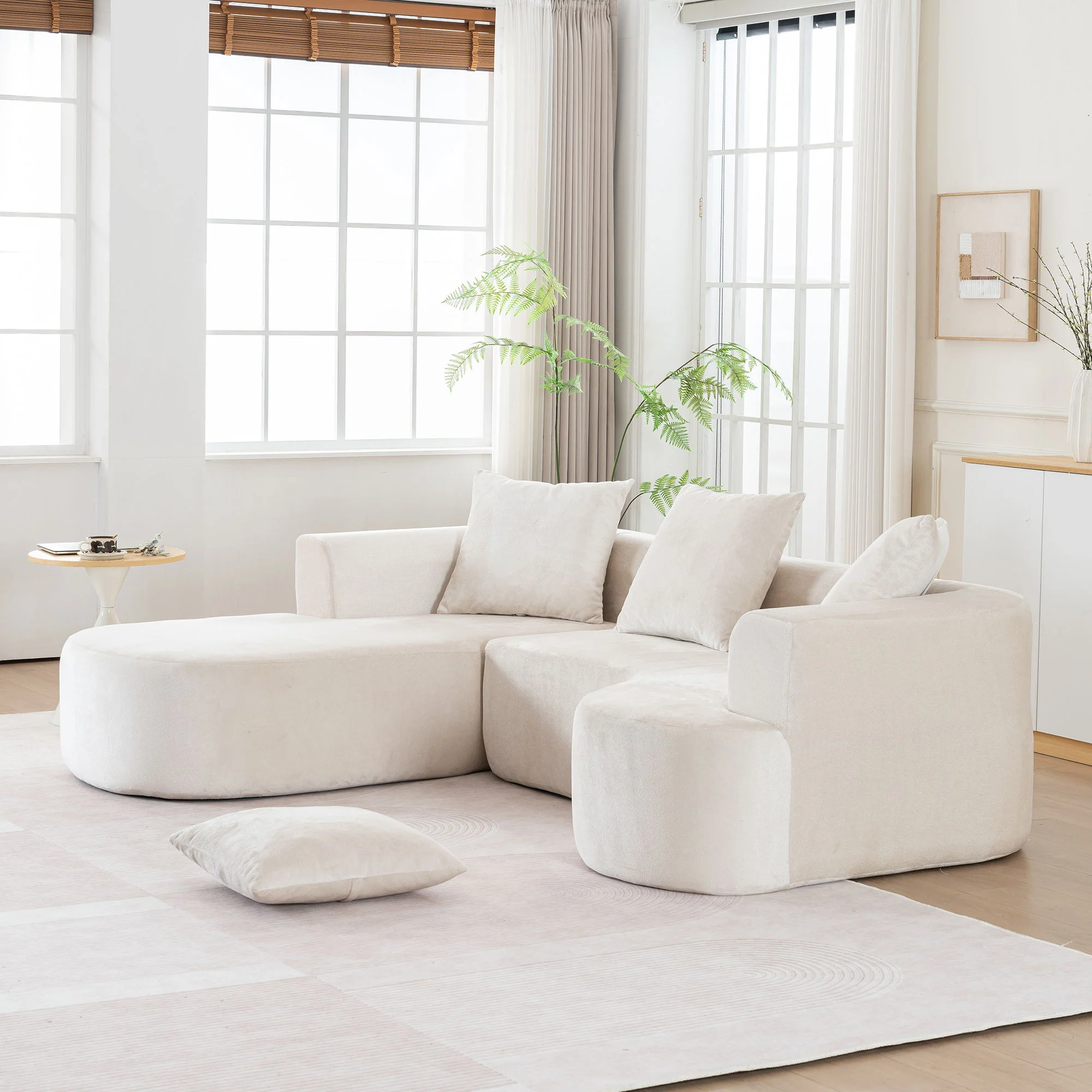 Modular Sectional Sofa With L Shape Chaise With Deep Seat - Image 8