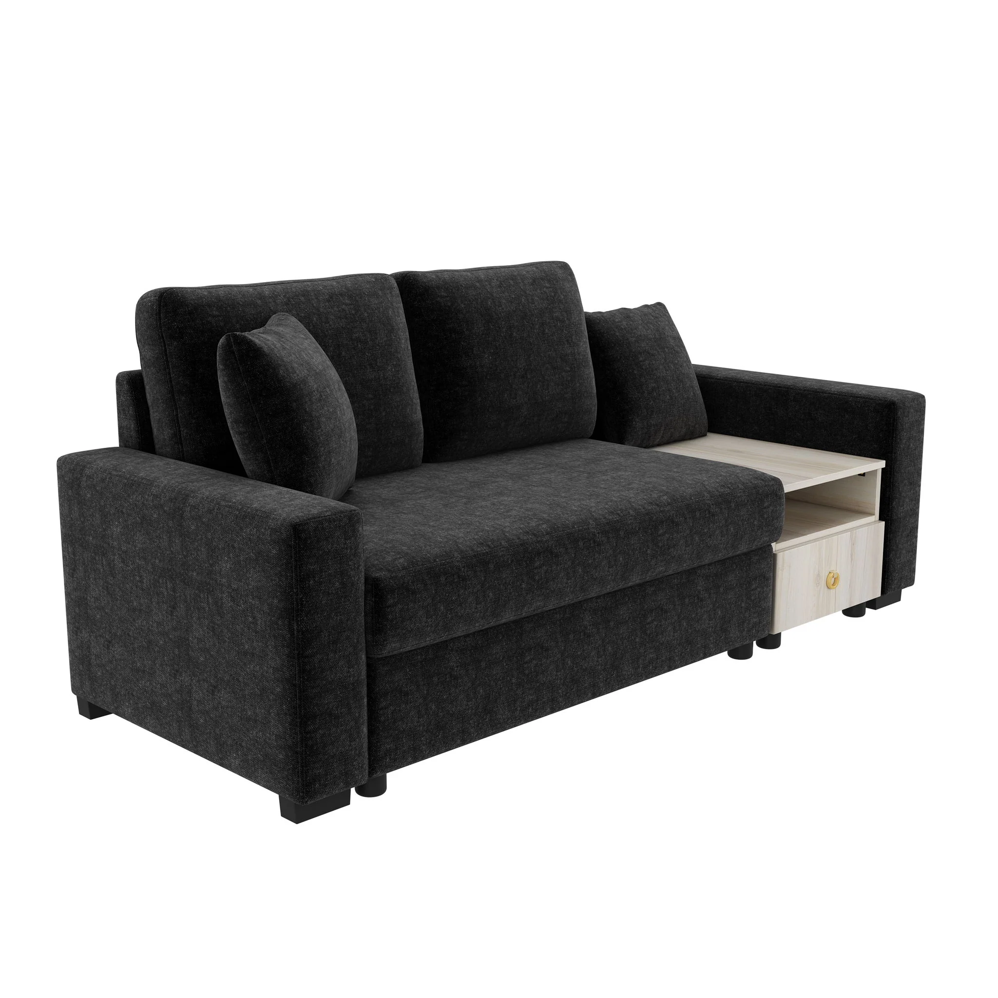Modular Sofa Couch With Storage Armrest And Center Console - Image 43