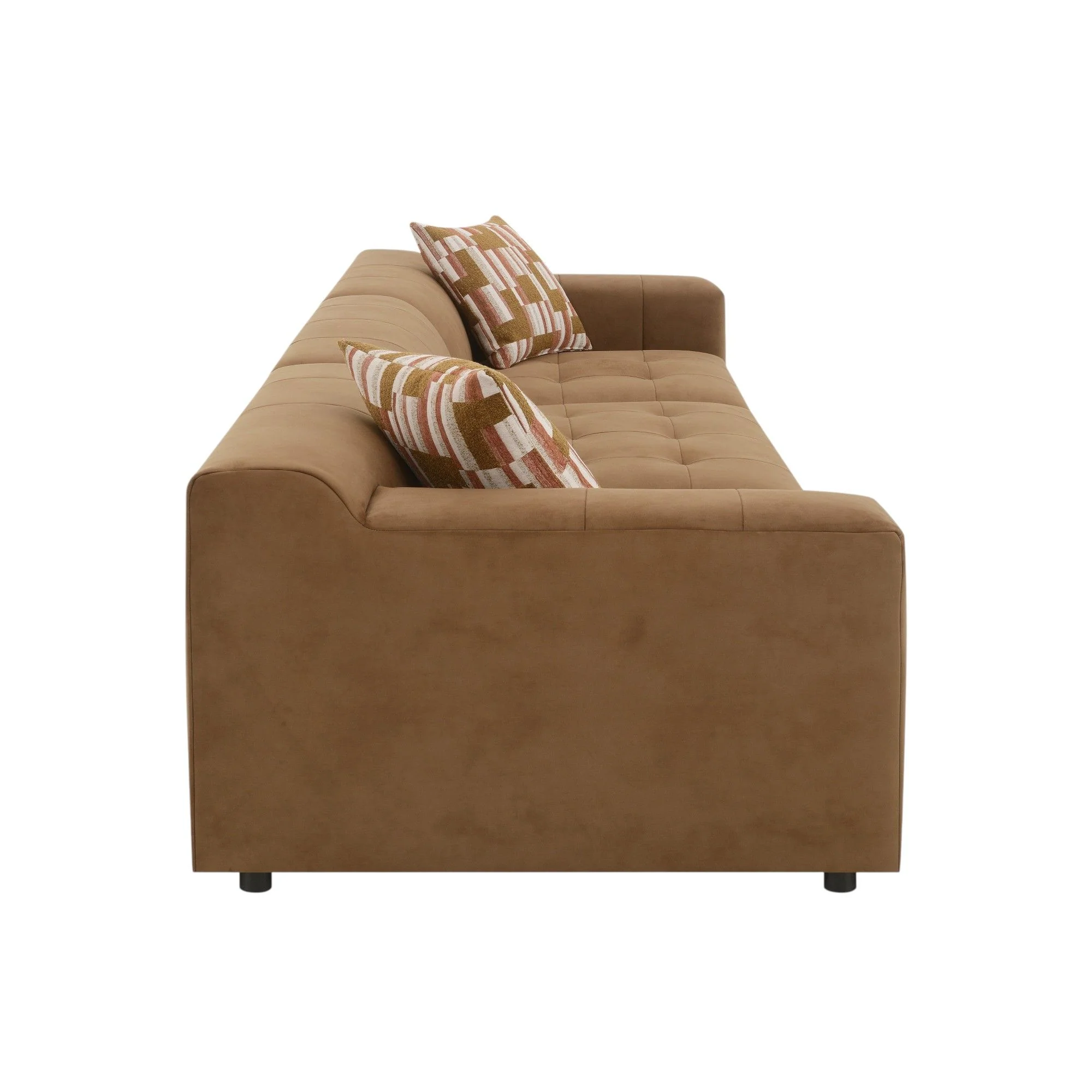 Modular Sofa Set With 2 Matching Toss Pillows - Chocolate - Image 5