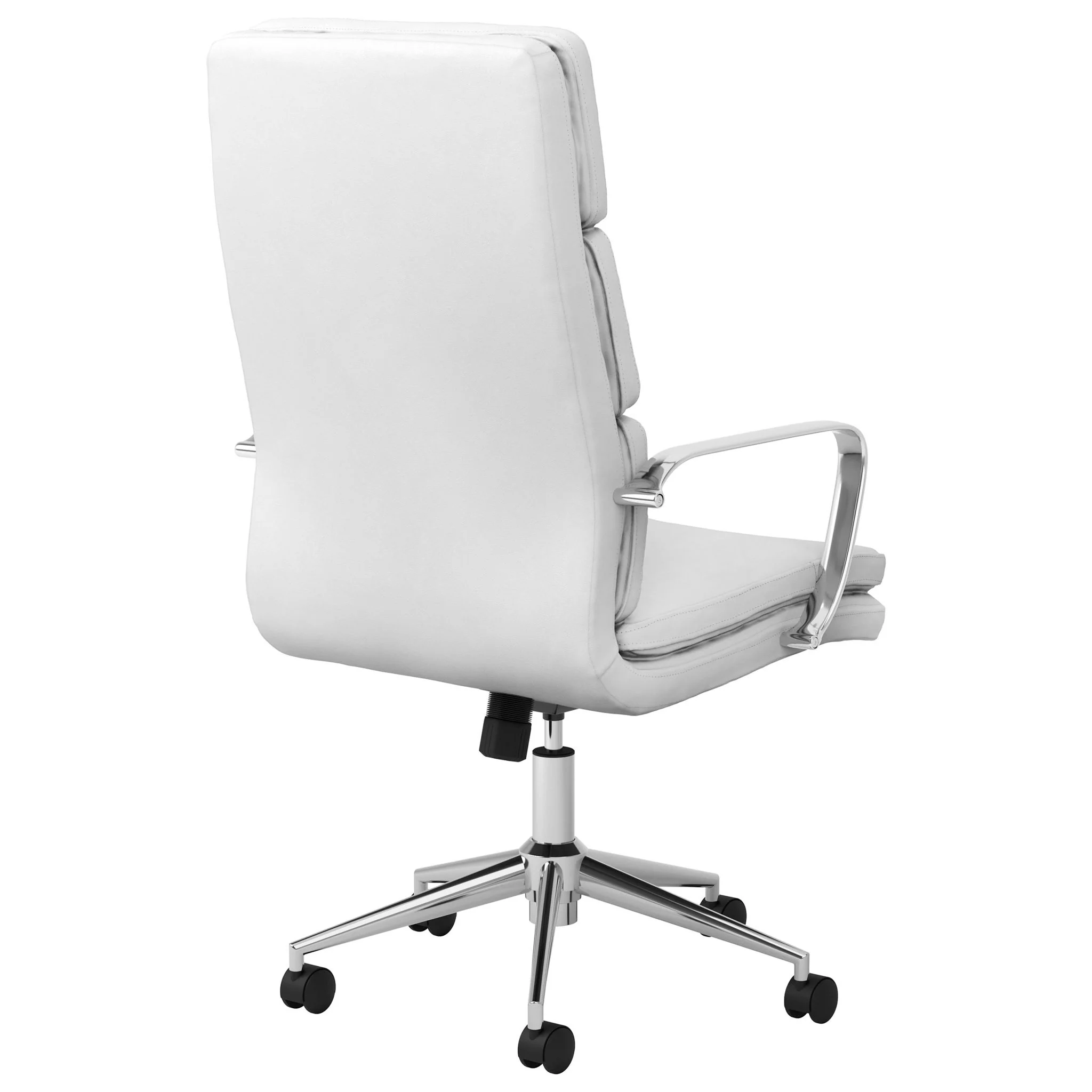 Molly - Upholstered Adjustable High Back Office Chair With Base - White - Image 5