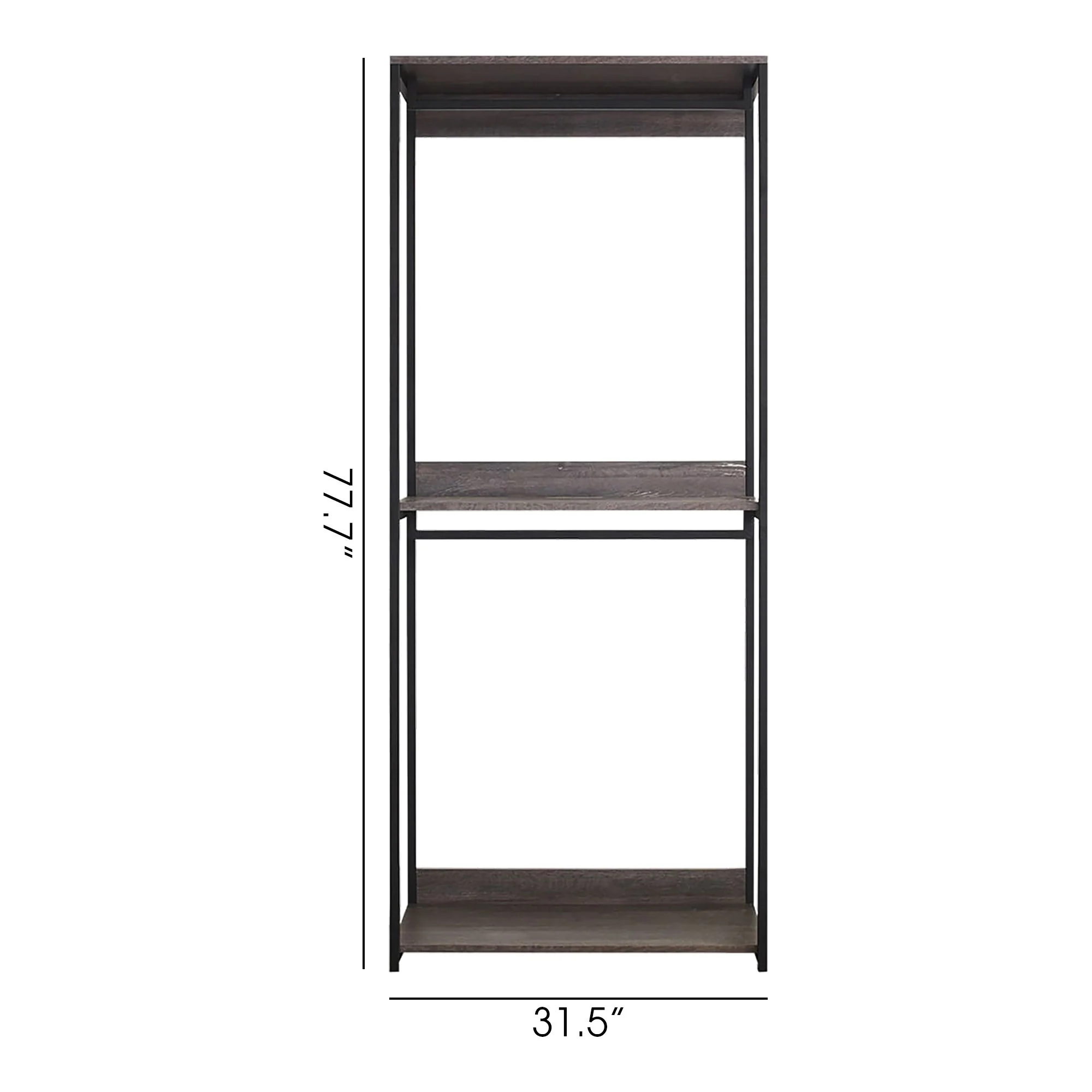 Monica - Farmhouse Industrial Wood Walk In Closet - Image 10