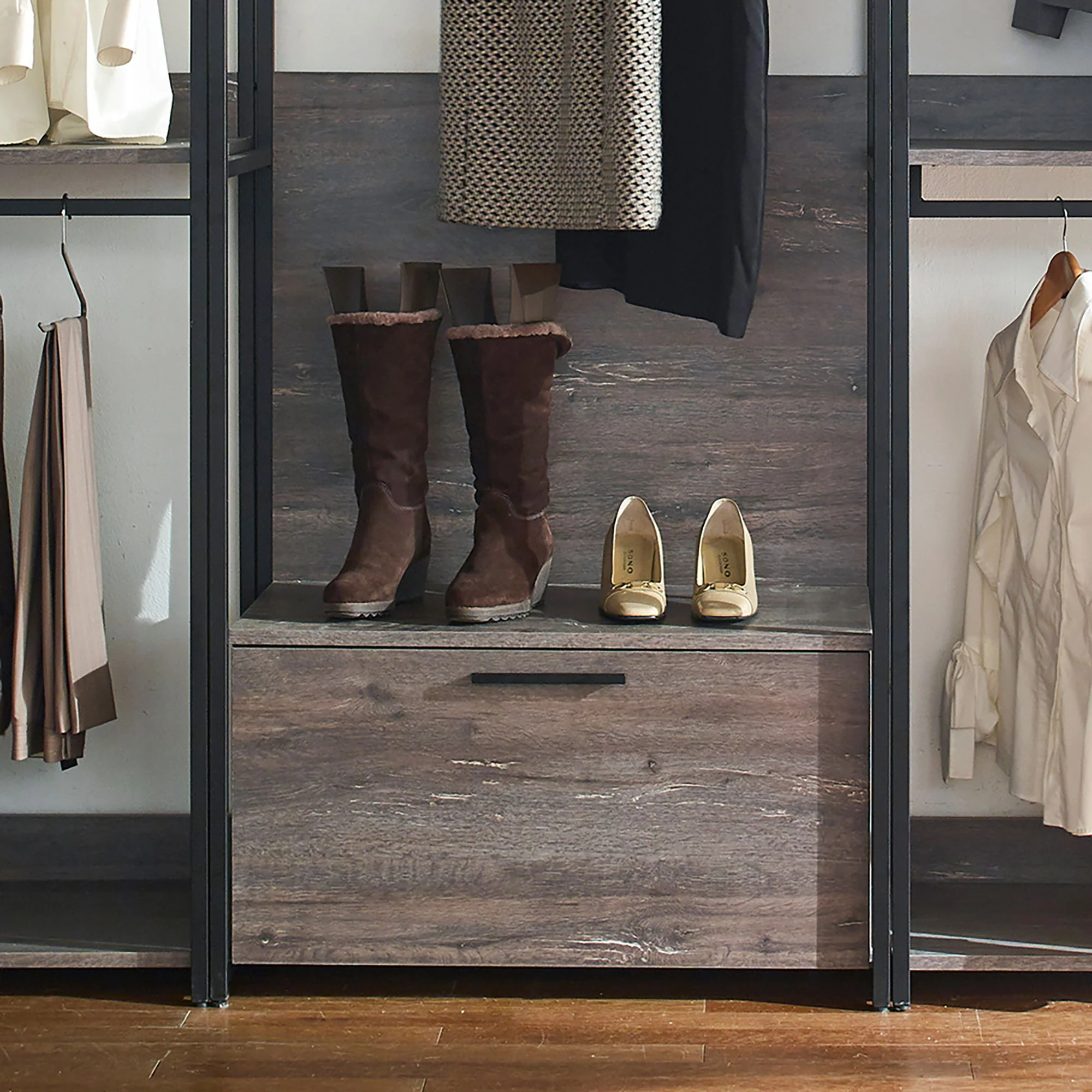 Monica - Walk-In Closet System & Modular Design - Rustic - Image 2