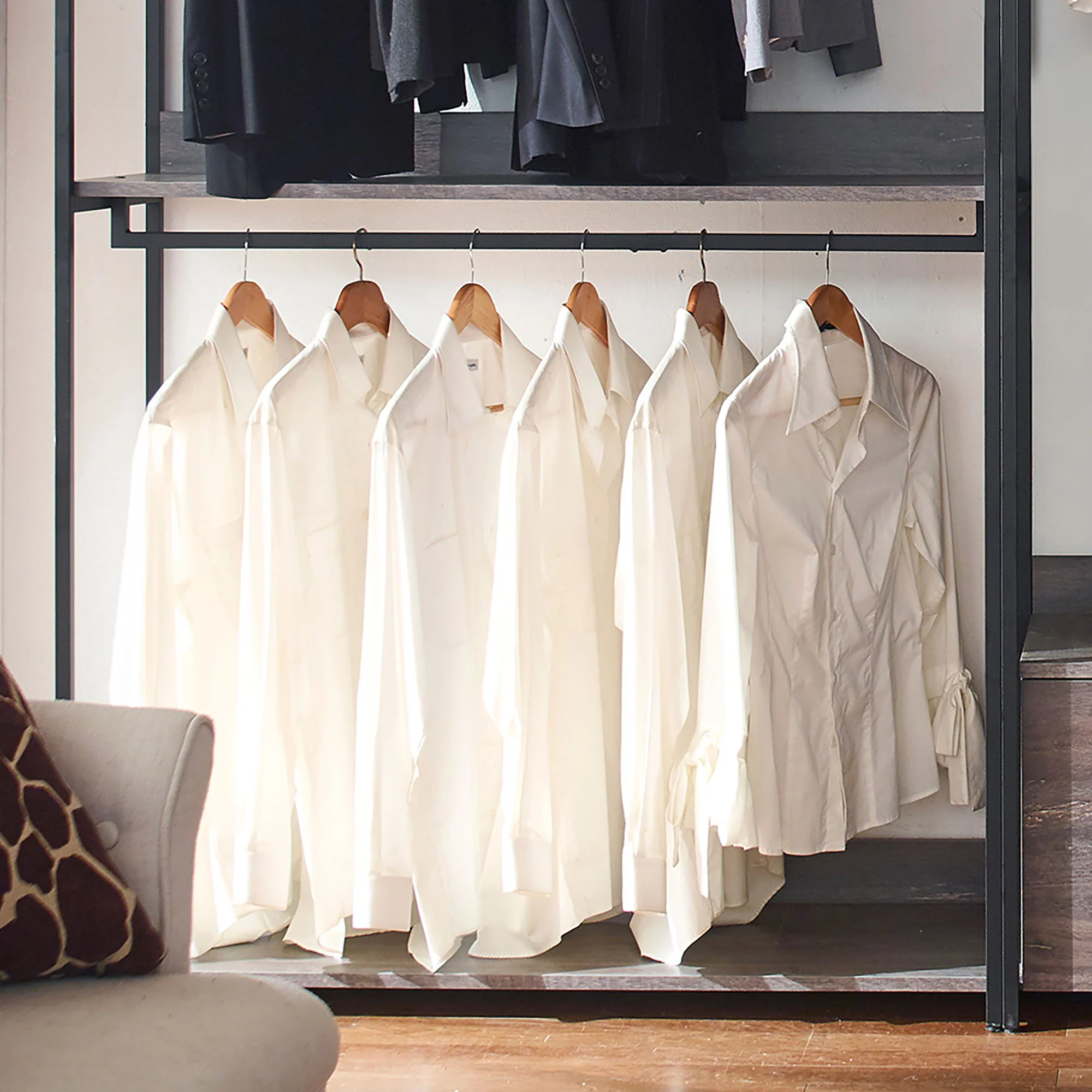 Monica - Walk-In Closet System, Extra Storage Space - Rustic - Image 4