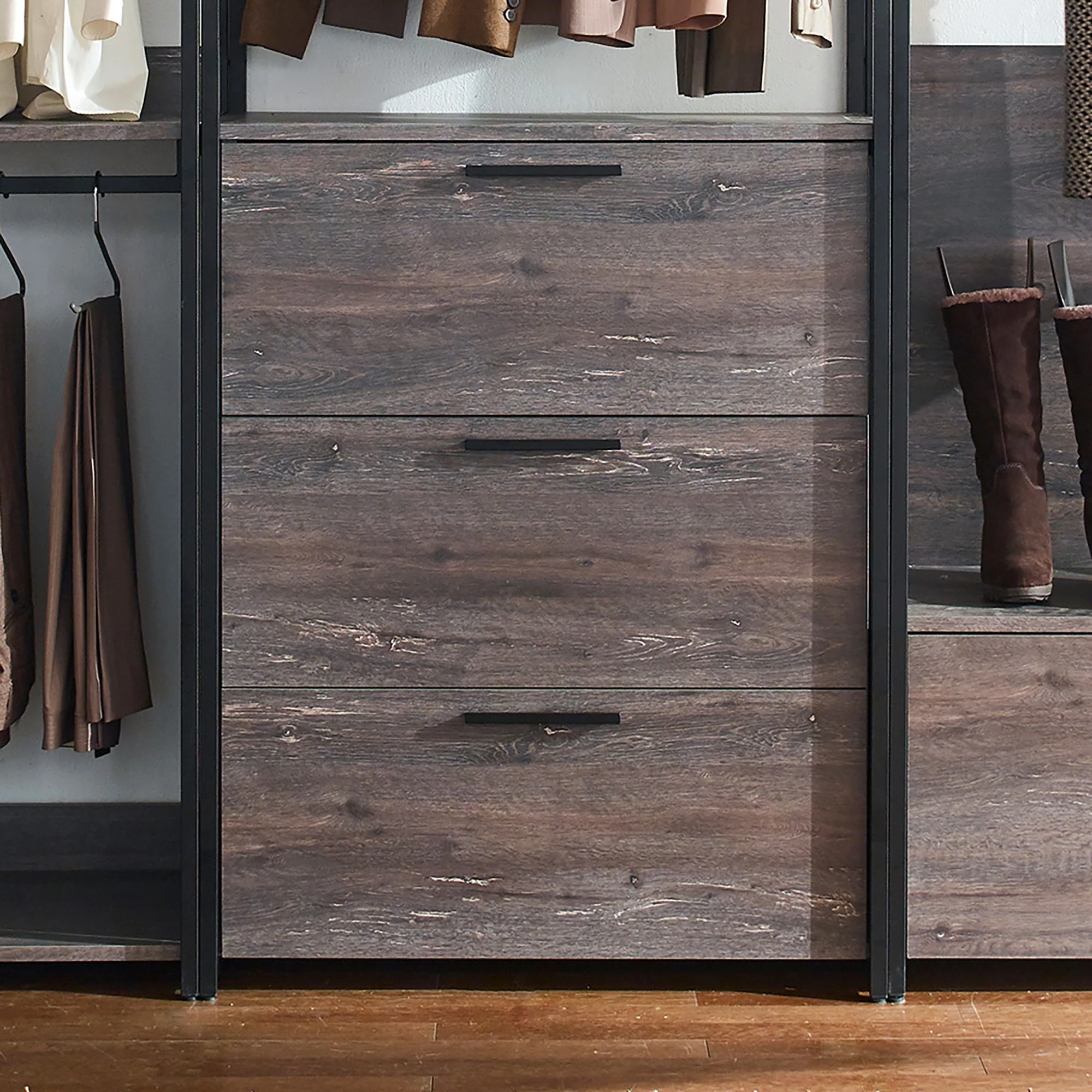 Monica - Walk-In Closet System - Rustic - Image 2