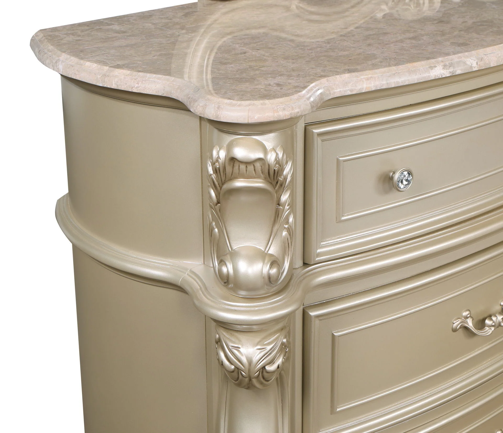 Monique - Dresser With Marble Top - Champagne - Image 8