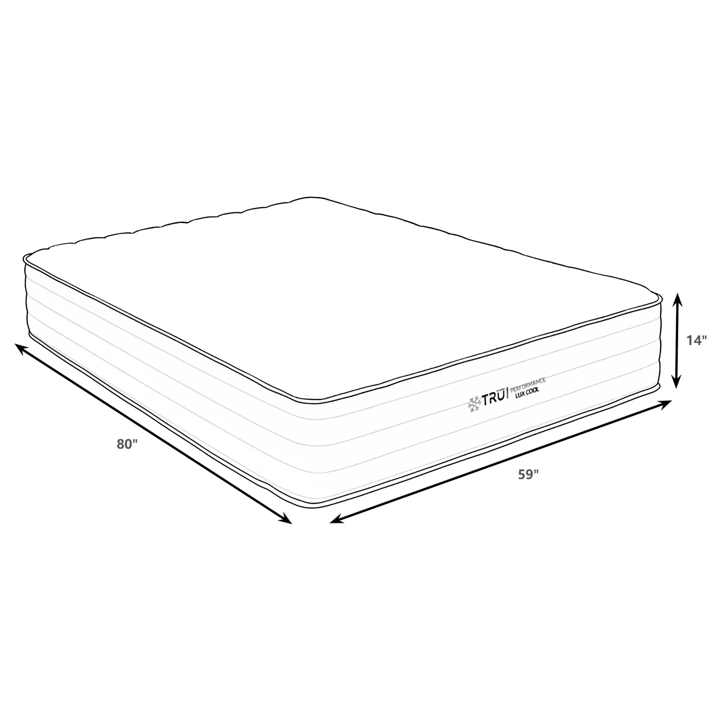 Montlake 14-inch Queen Cool Firm Memory Foam Hybrid Mattress - Image 2