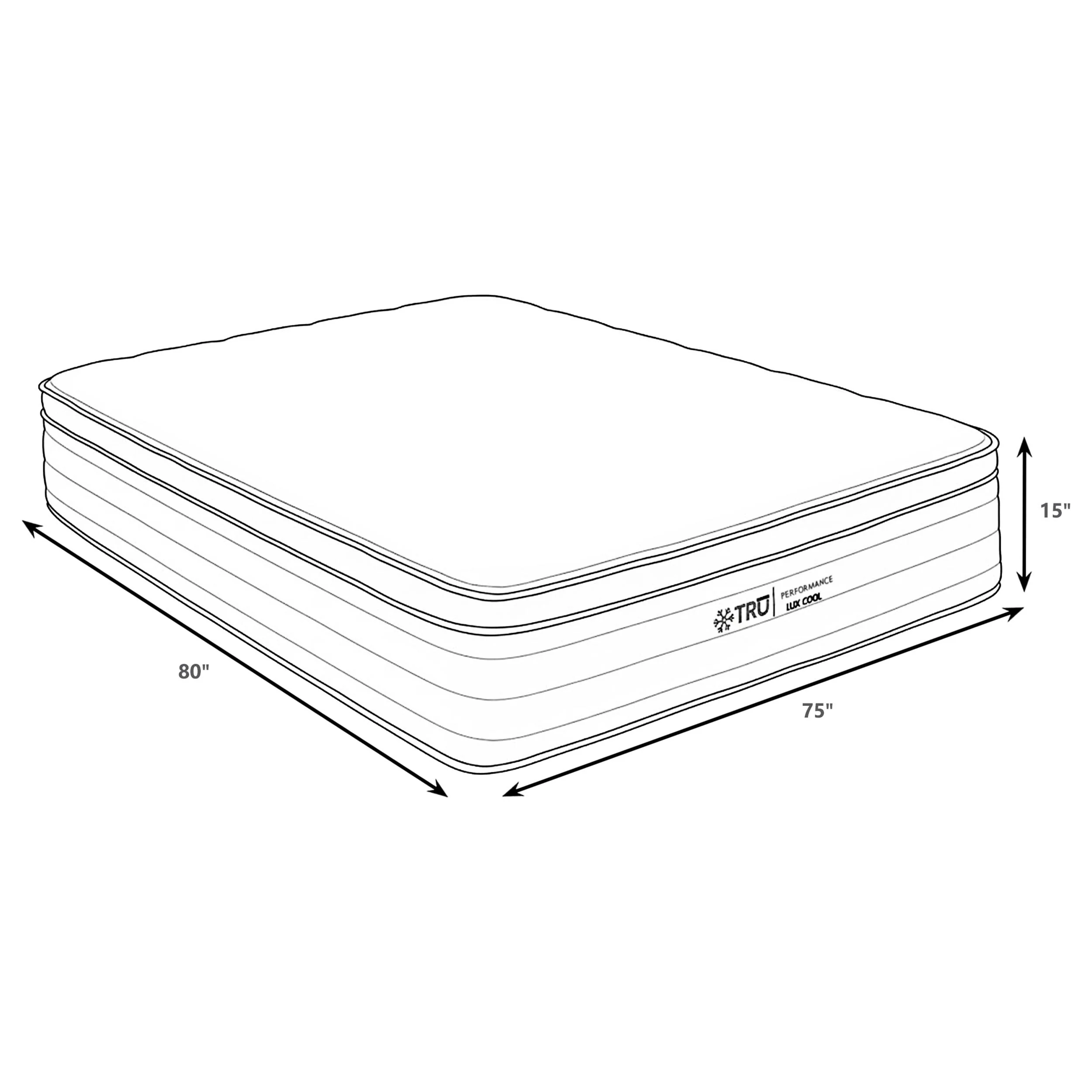 Montlake 15-Inch East King Cool Euro Top Foam Hybrid Mattress - Image 2
