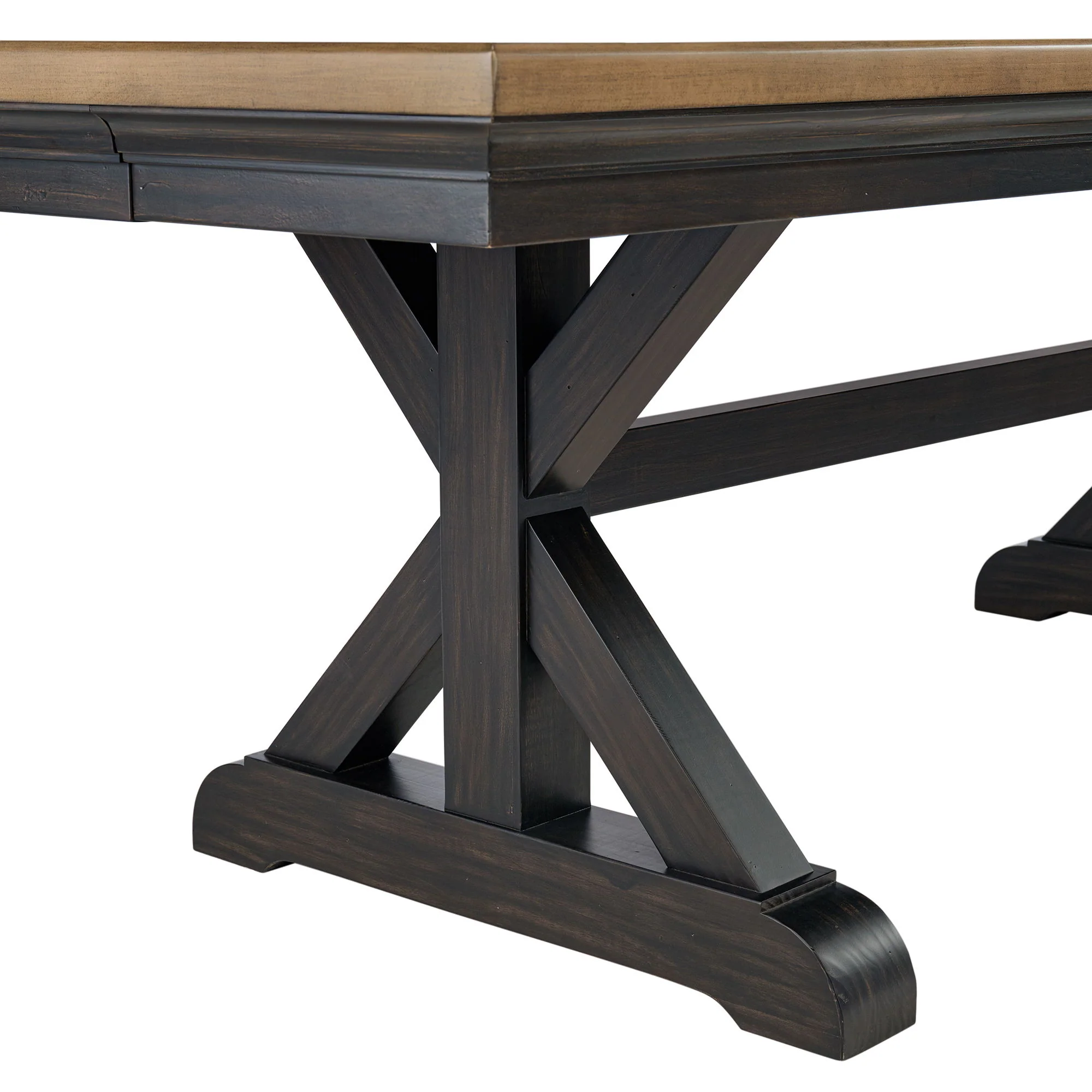 Montrose - Dining Table With 20" Leaf - Espresso And Brown - Image 4