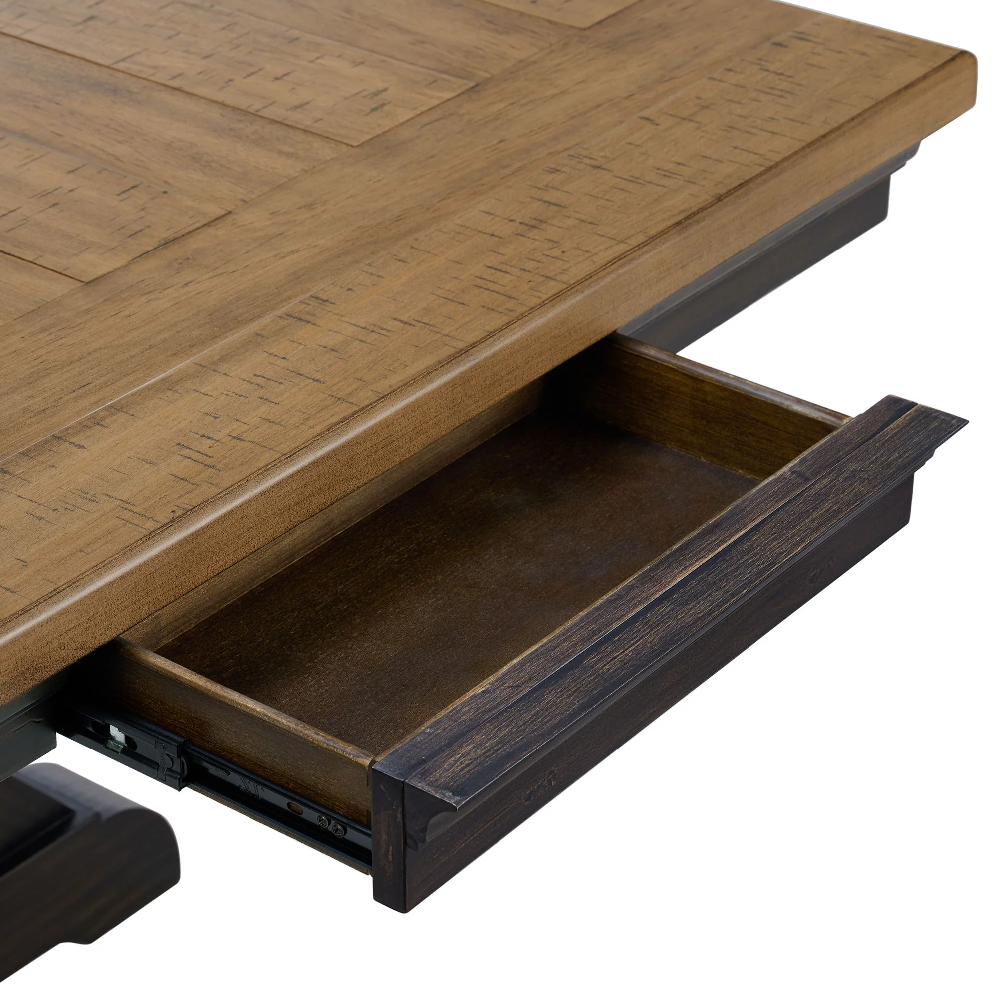 Montrose - Dining Table With 20" Leaf - Espresso And Brown - Image 5
