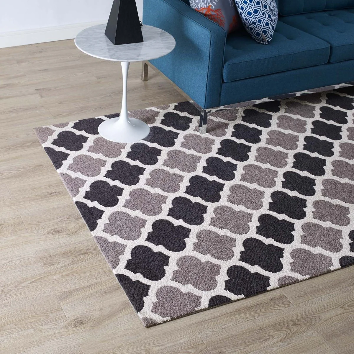 Moroccan Trellis Polyester Area Rug, Classic Geometric Pattern for Home Decor - Image 11