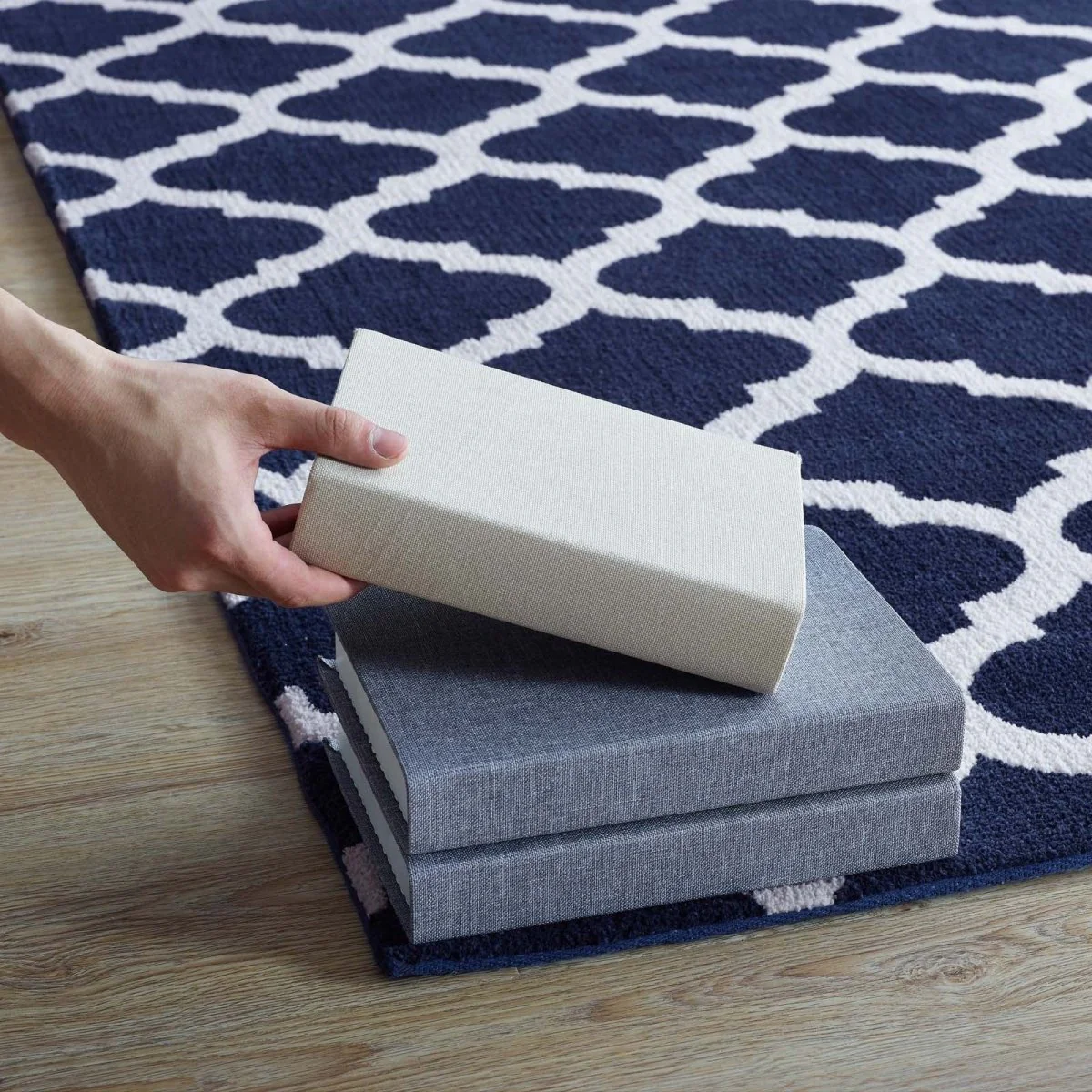 Moroccan Trellis Polyester Area Rug, Classic Geometric Pattern for Home Decor - Image 29